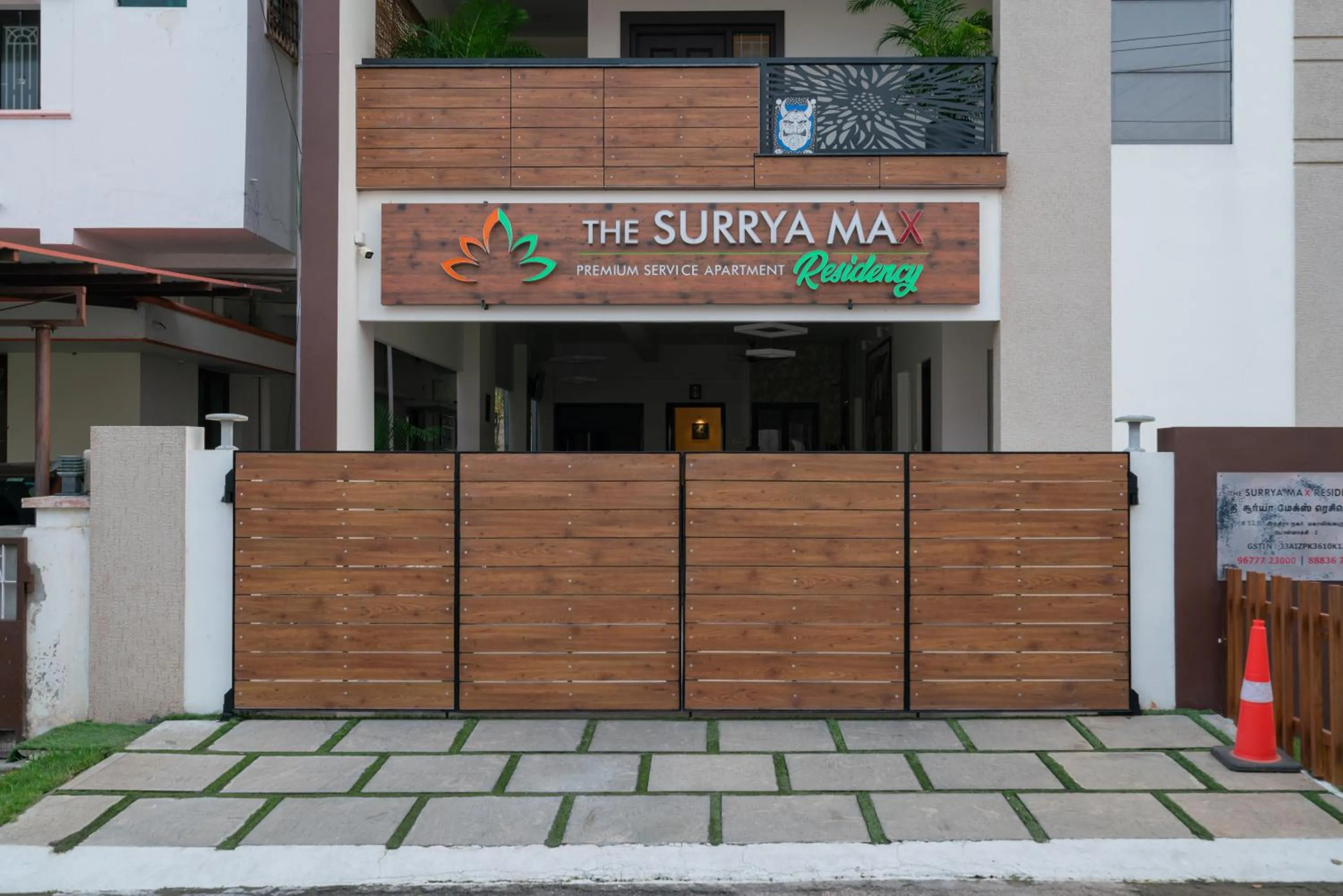 Facade/entrance in THE SURRYA MAX RESIDENCY