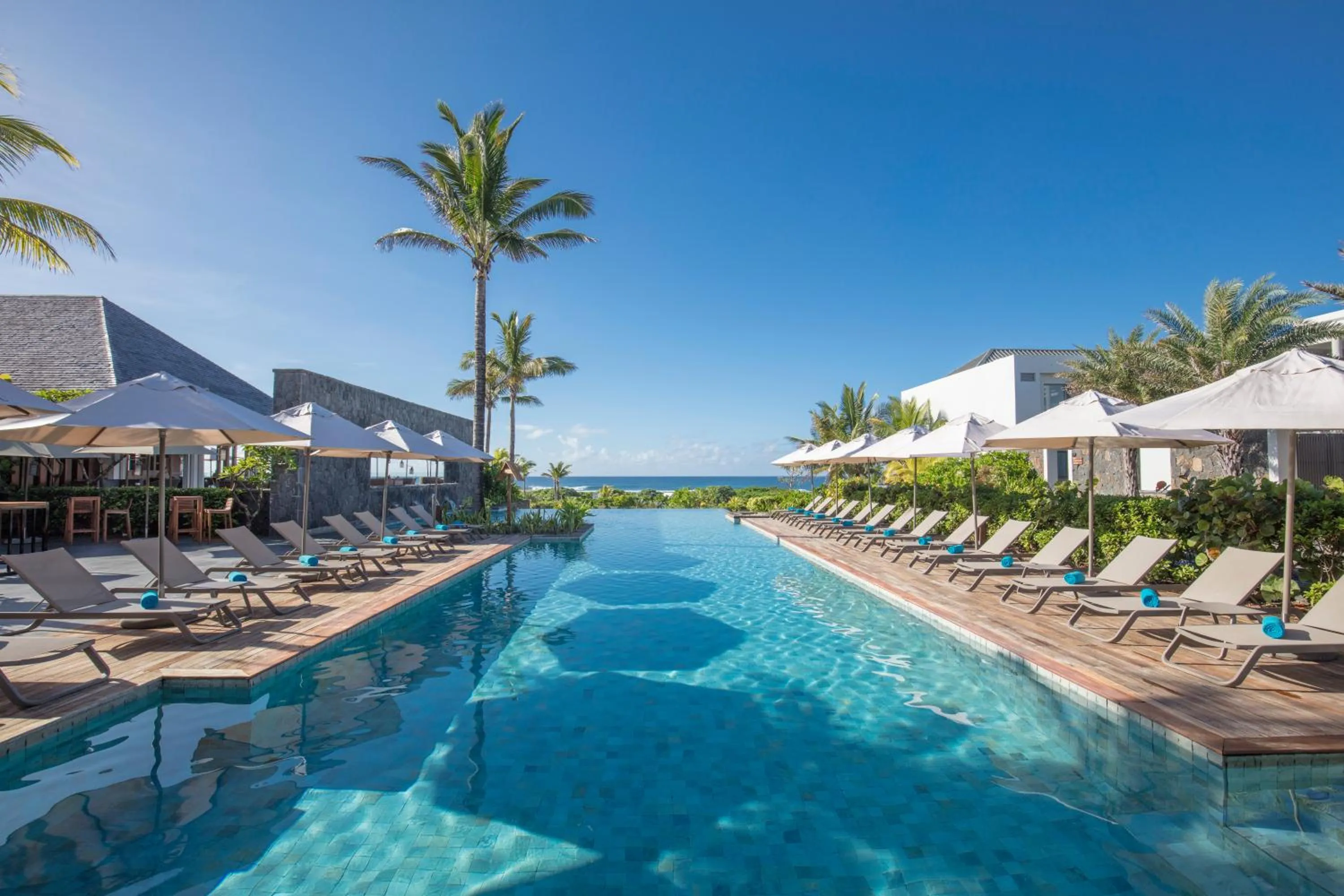 Swimming pool in Anantara Iko Mauritius Resort & Villas