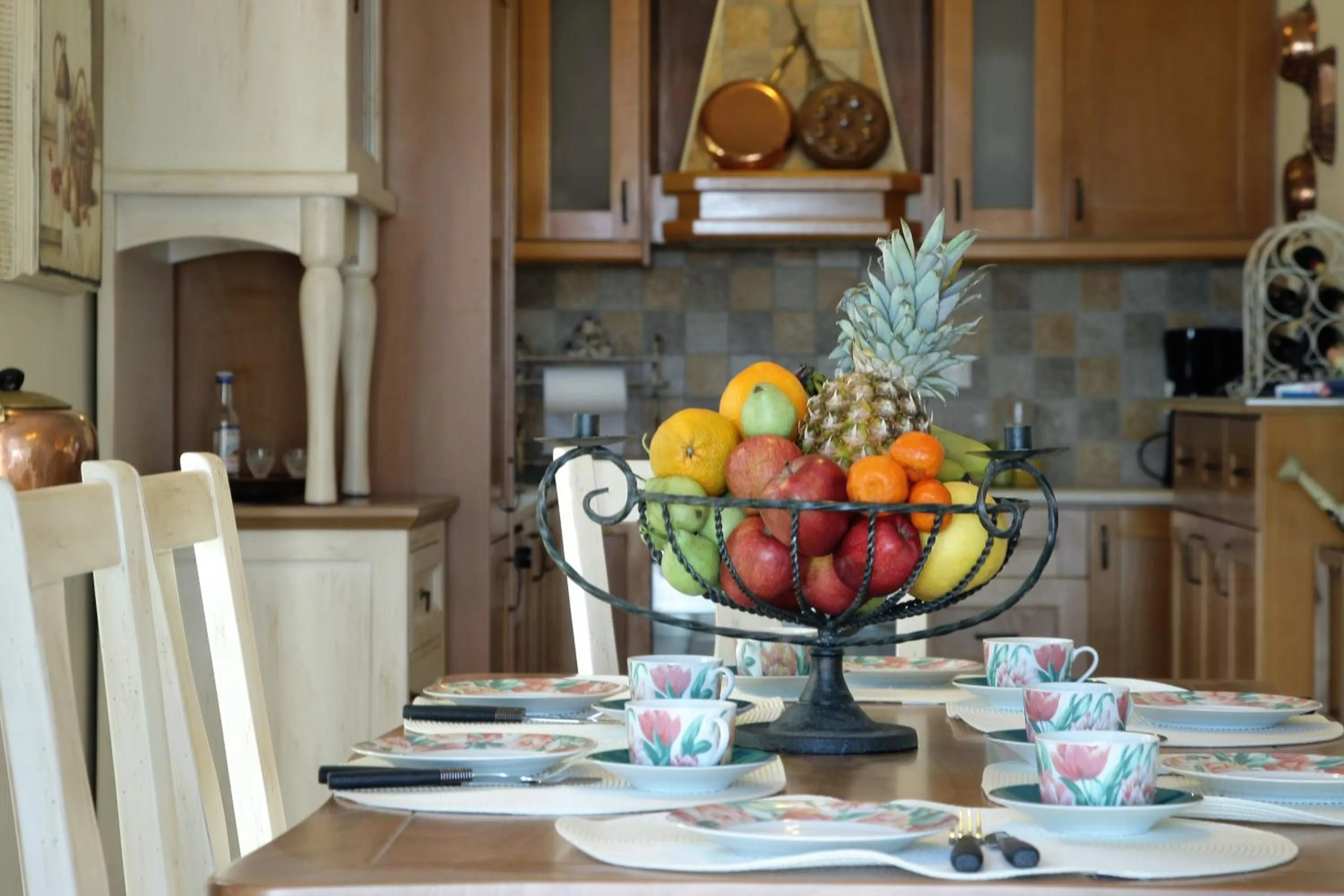 Dining area in Pandora Villas