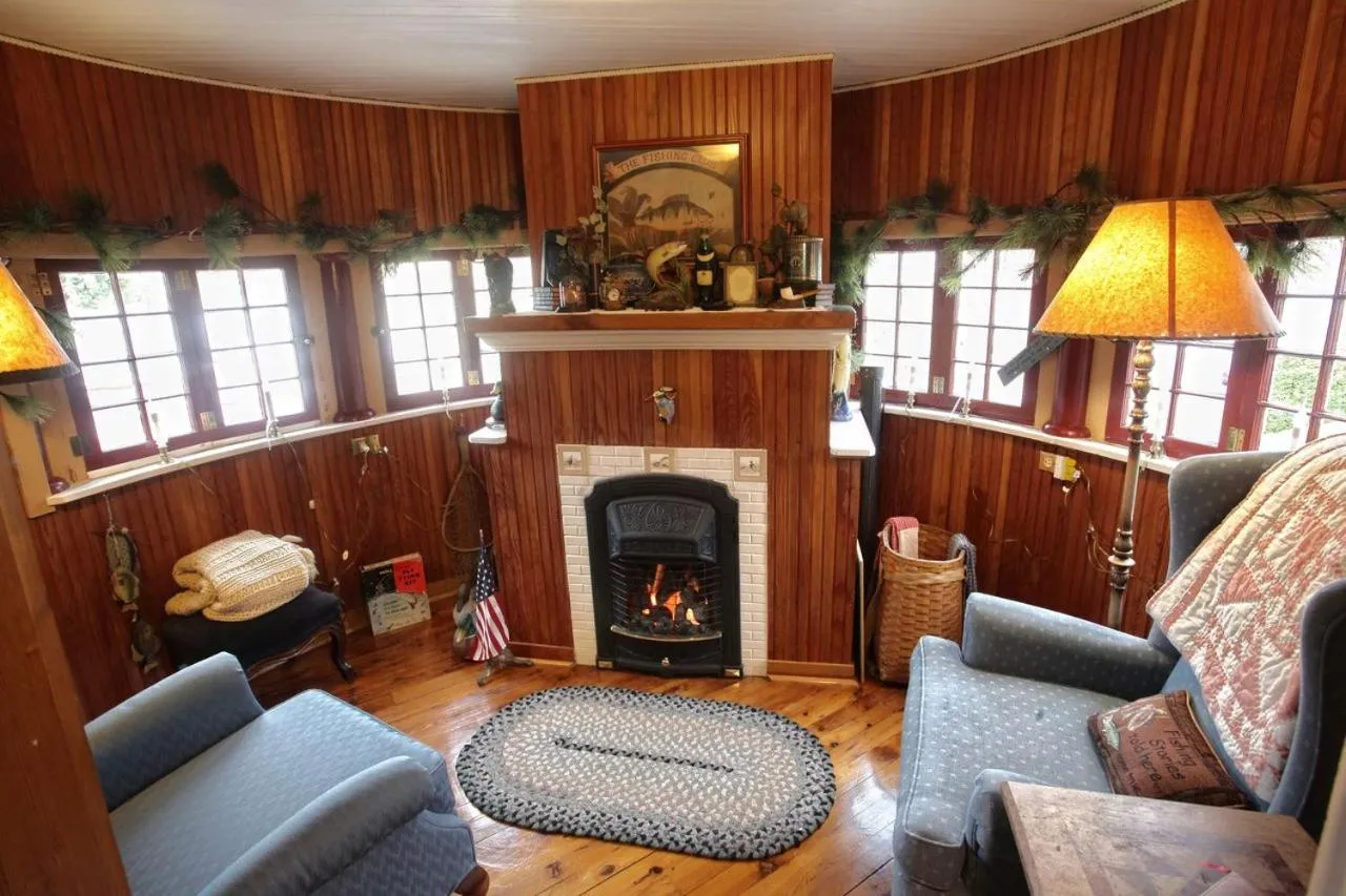 fireplace in The Queen, A Victorian Bed & Breakfast