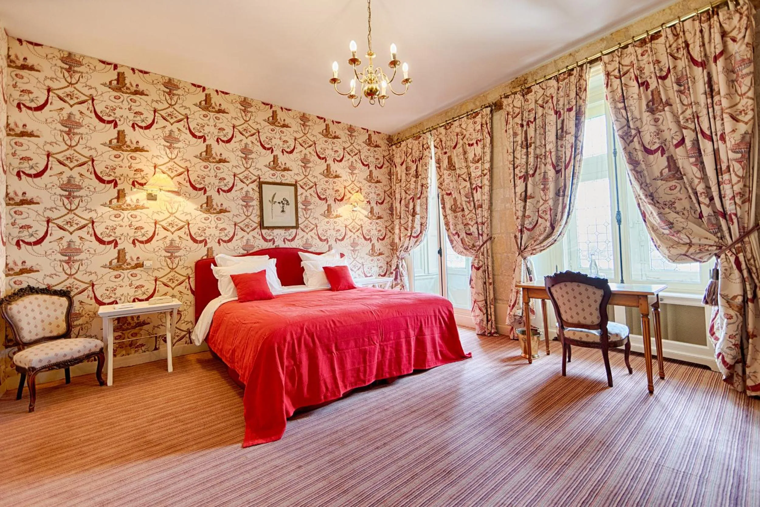 Bedroom, Bed in Château De La Bourdaisière