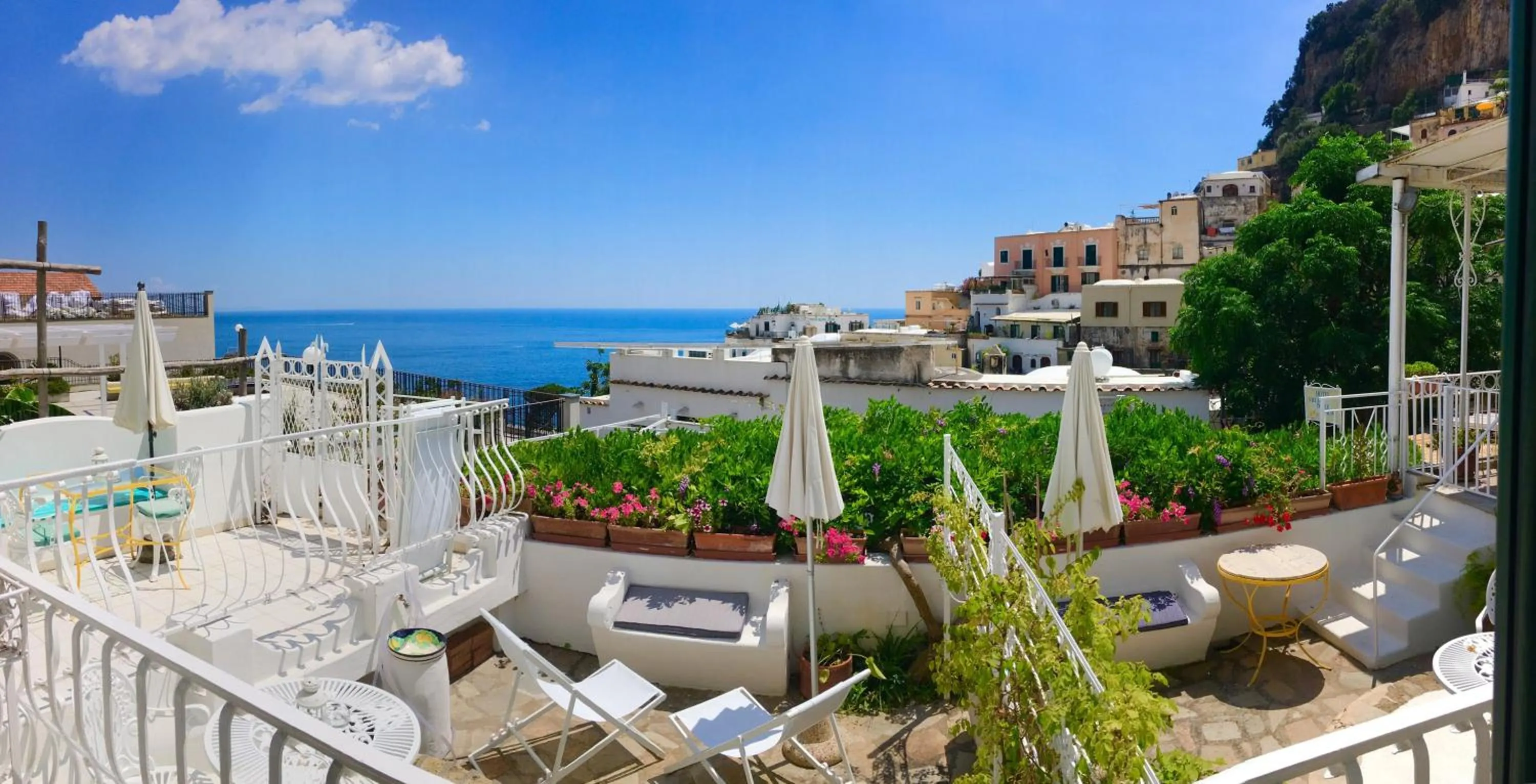 Patio in Hotel Villa Delle Palme in Positano