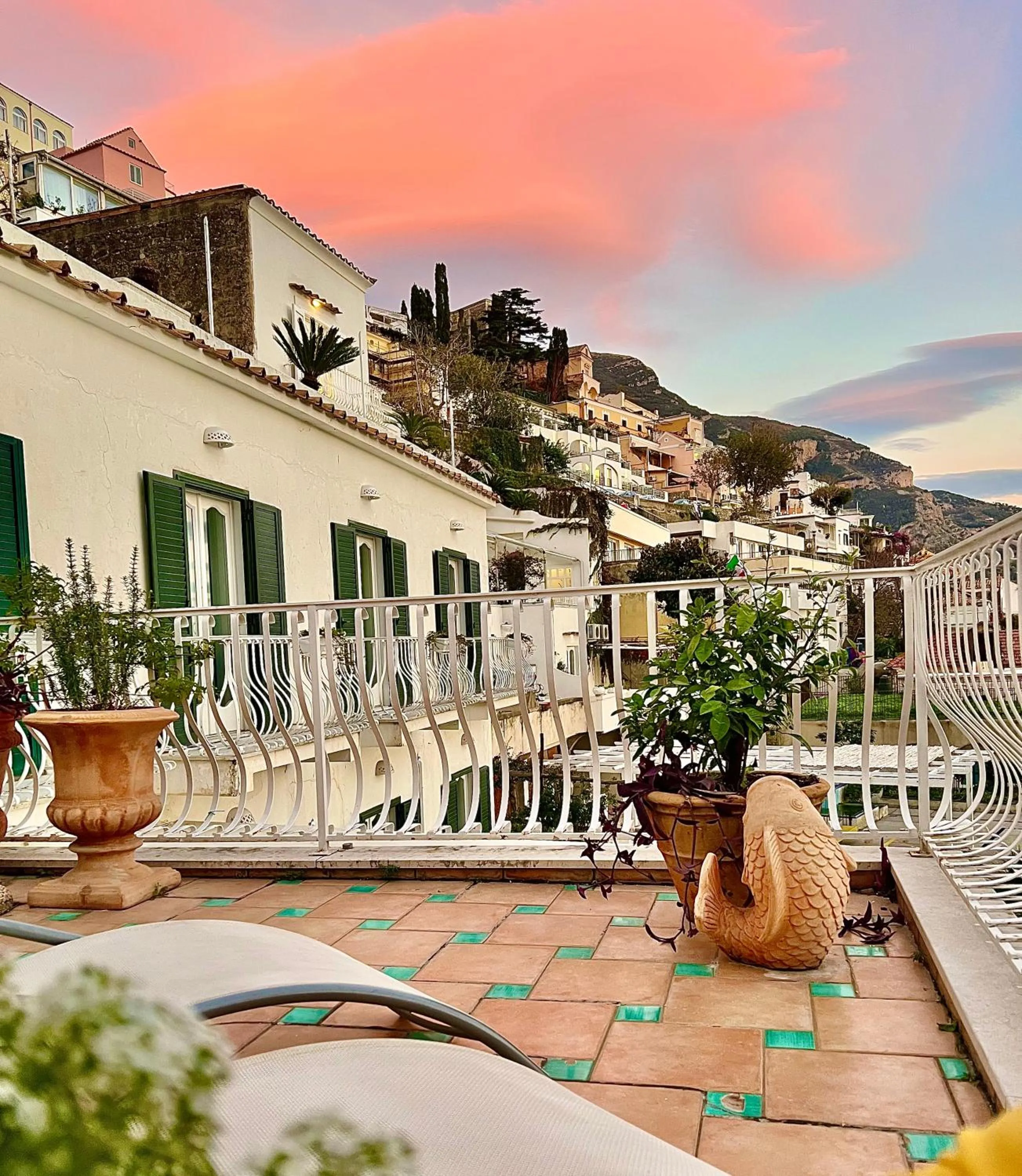 Balcony/Terrace in Hotel Villa Delle Palme in Positano