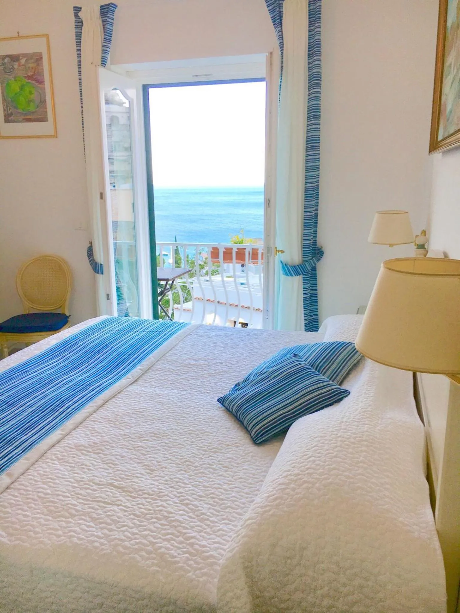 Bed in Hotel Villa Delle Palme in Positano