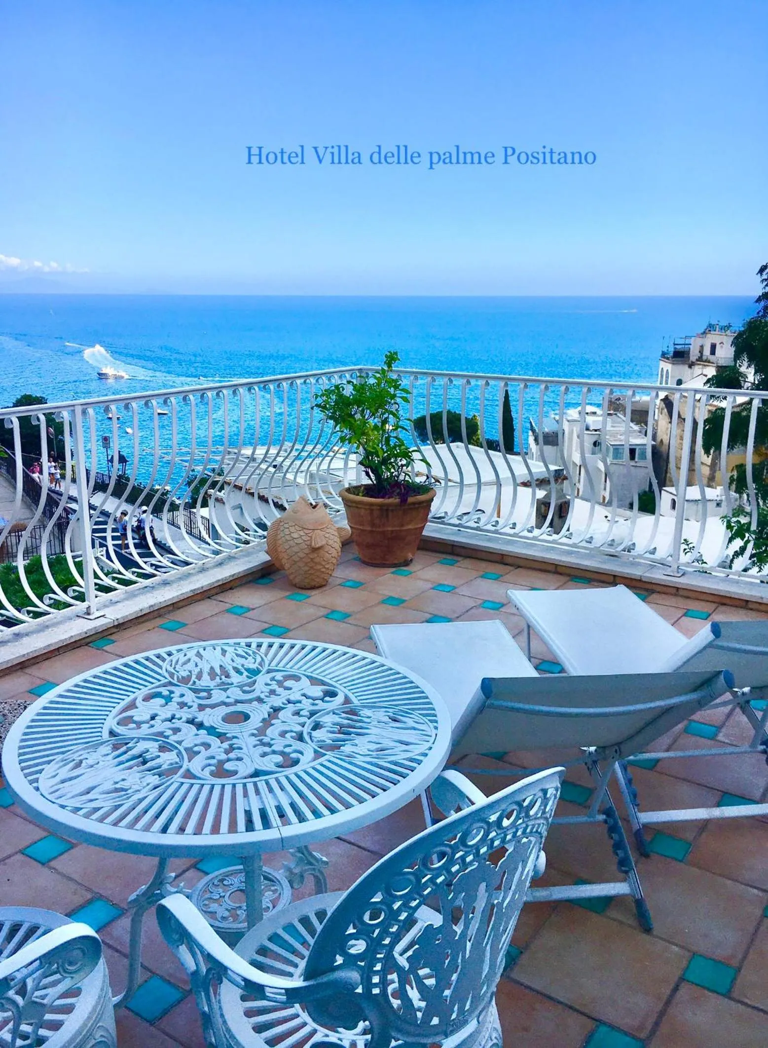Balcony/Terrace in Hotel Villa Delle Palme in Positano