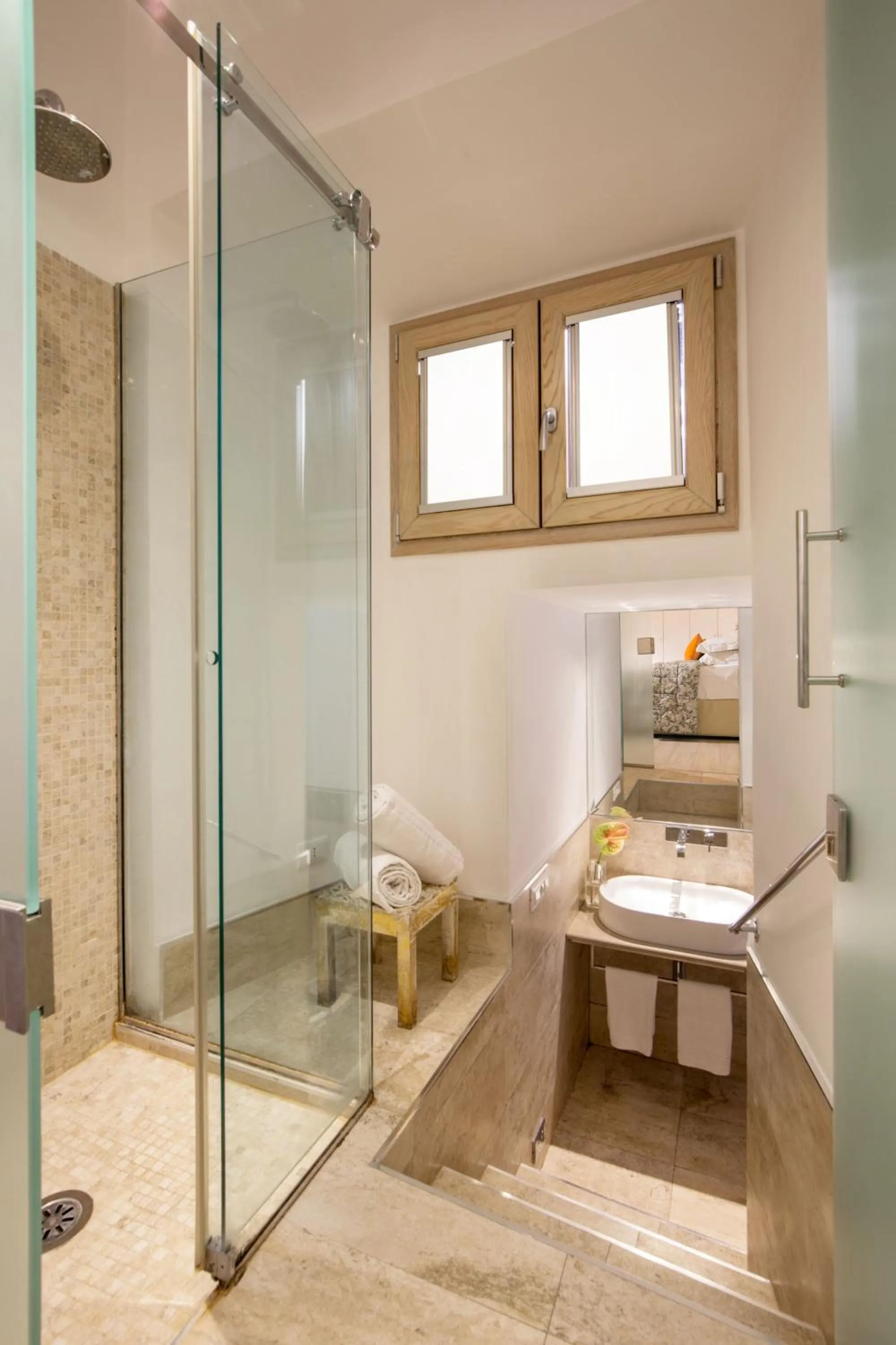 Shower in Vatican Studio Apartment