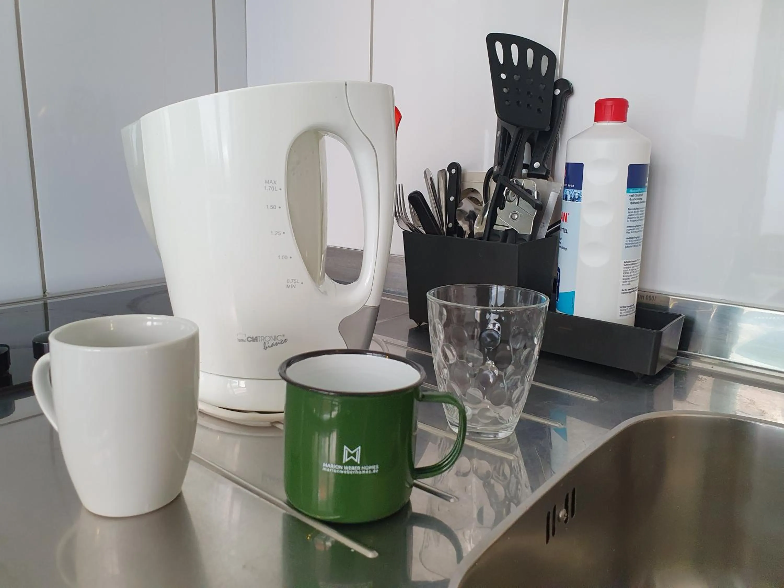 Kitchen or kitchenette in Aparthotel B & L