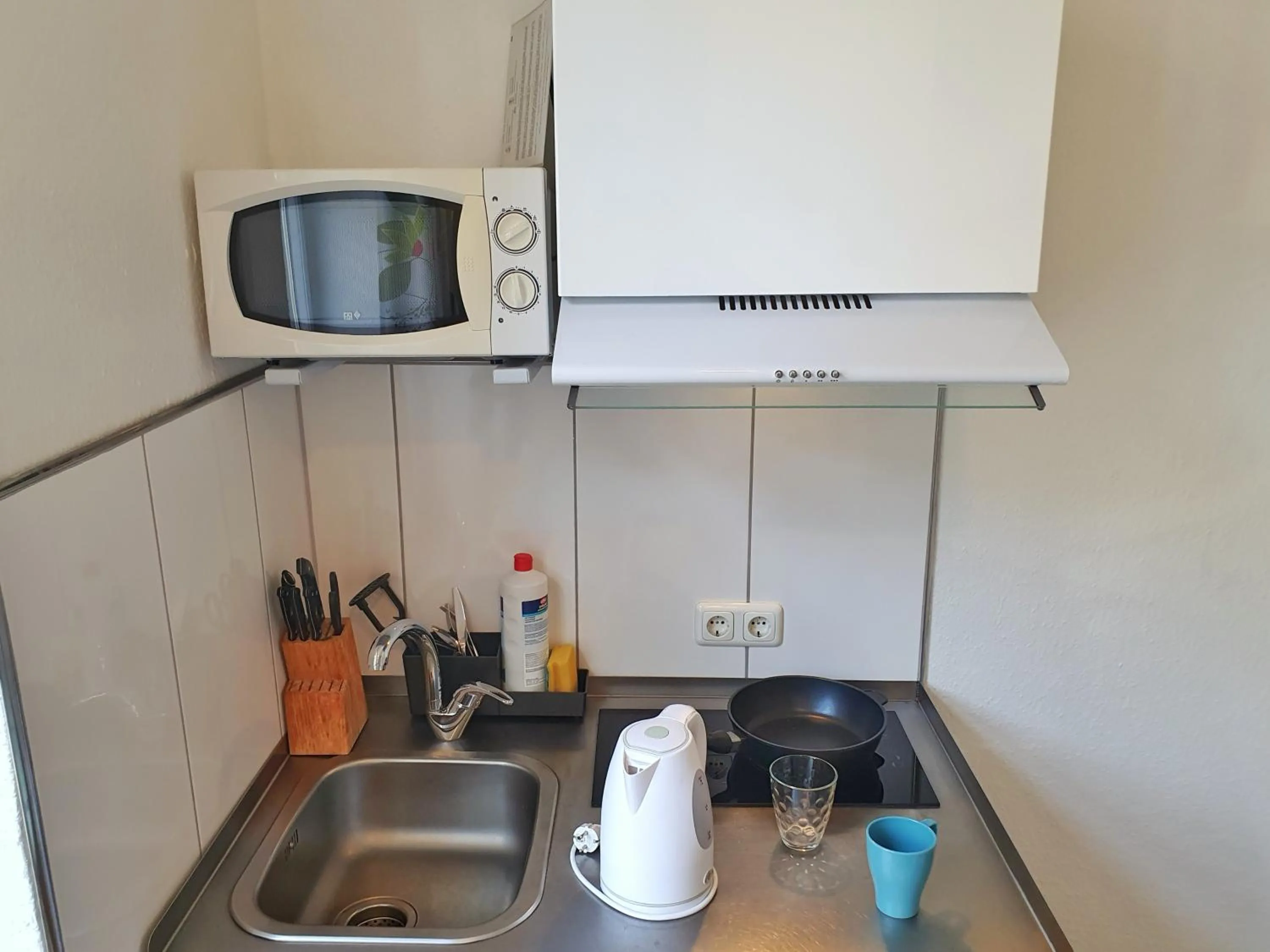 Kitchen or kitchenette in Aparthotel B & L