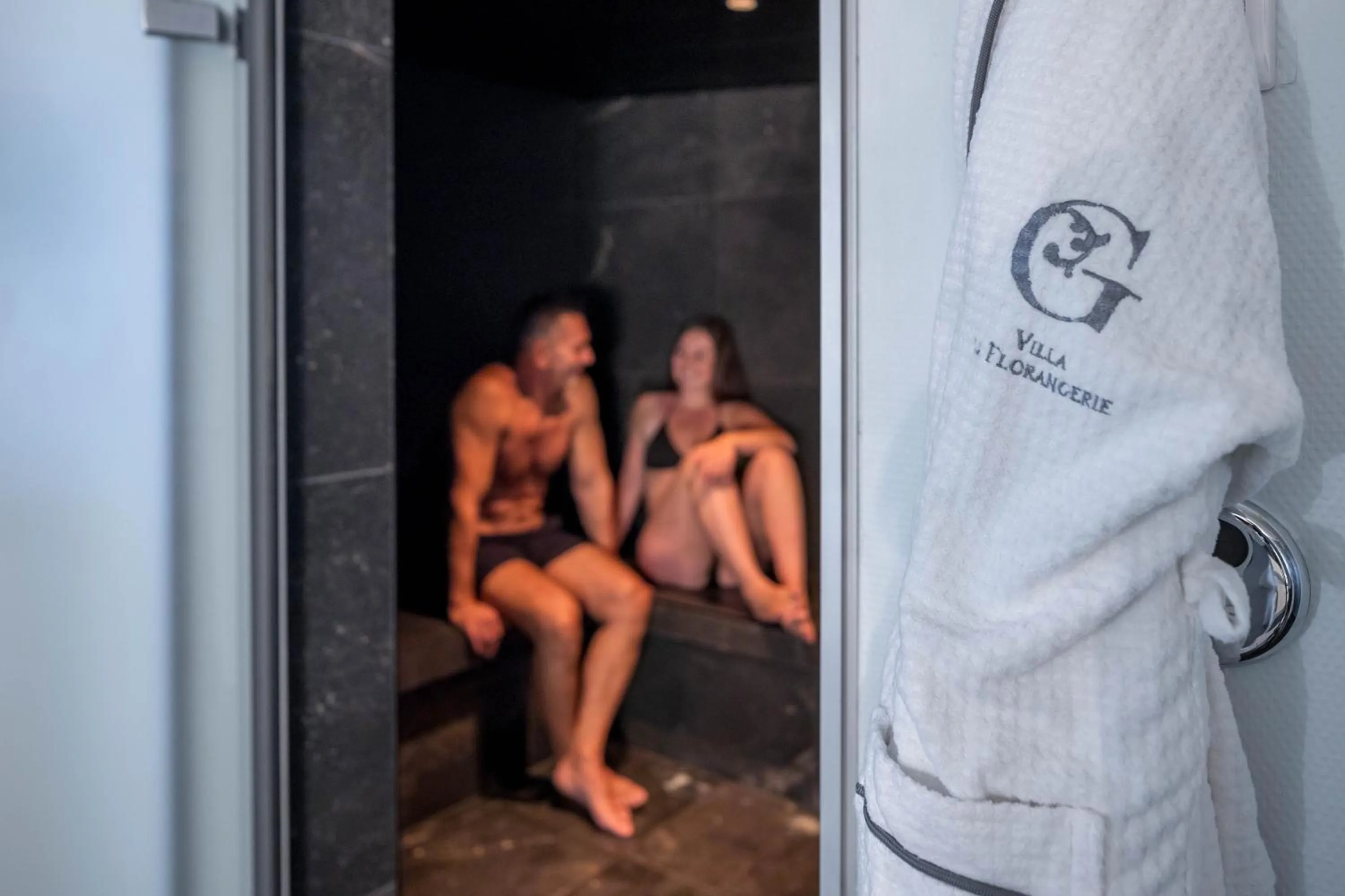 Steam room in Hôtel Garrigae Villa La Florangerie - SPA & Piscine