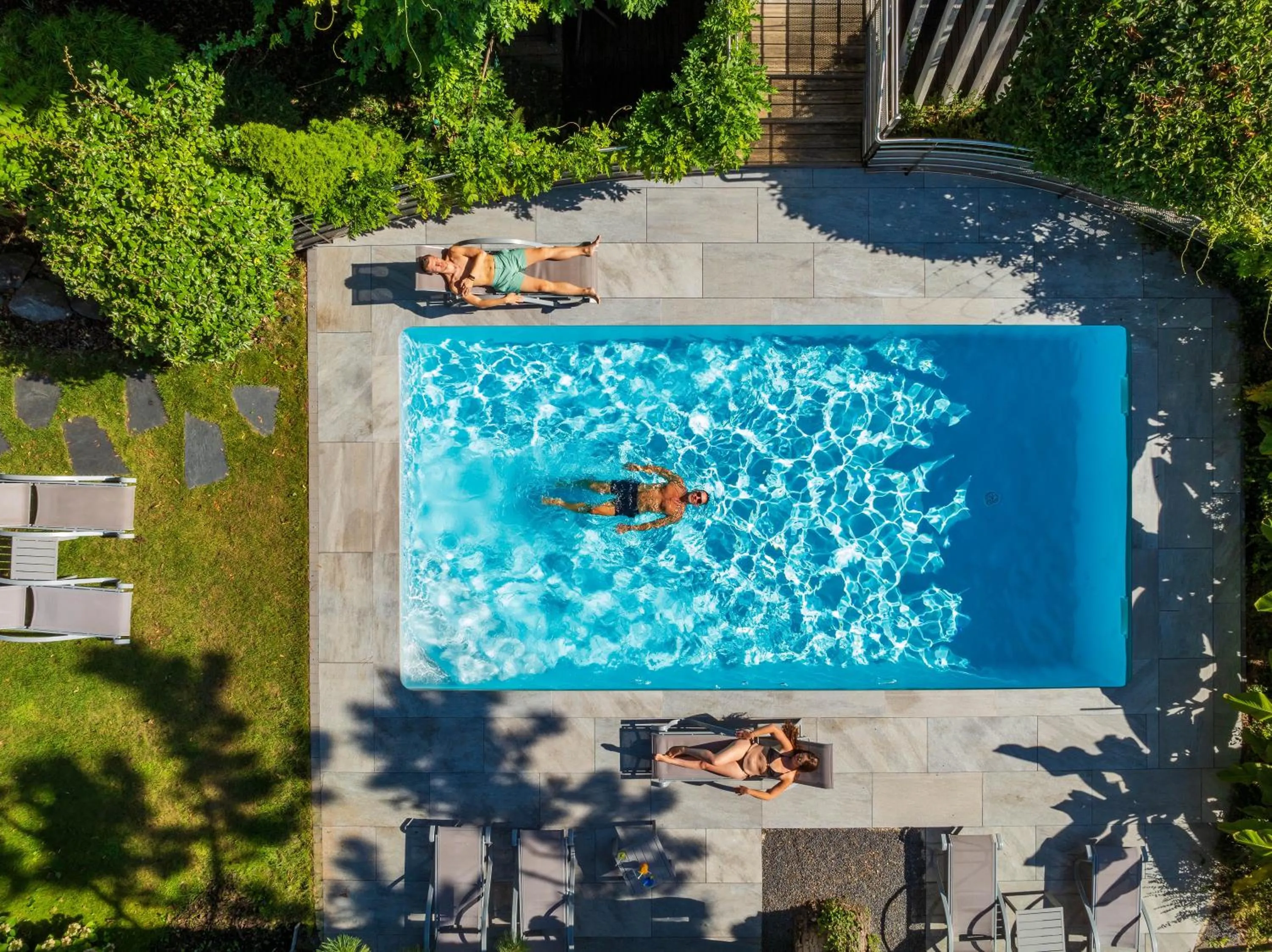 Swimming pool in Hôtel Garrigae Villa La Florangerie - SPA & Piscine