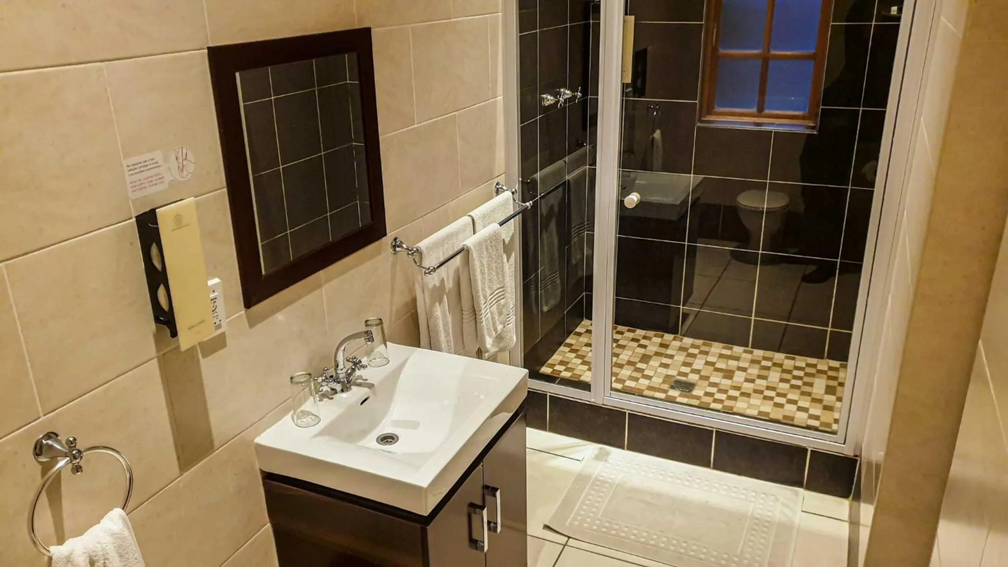 Shower in Komani Resorts