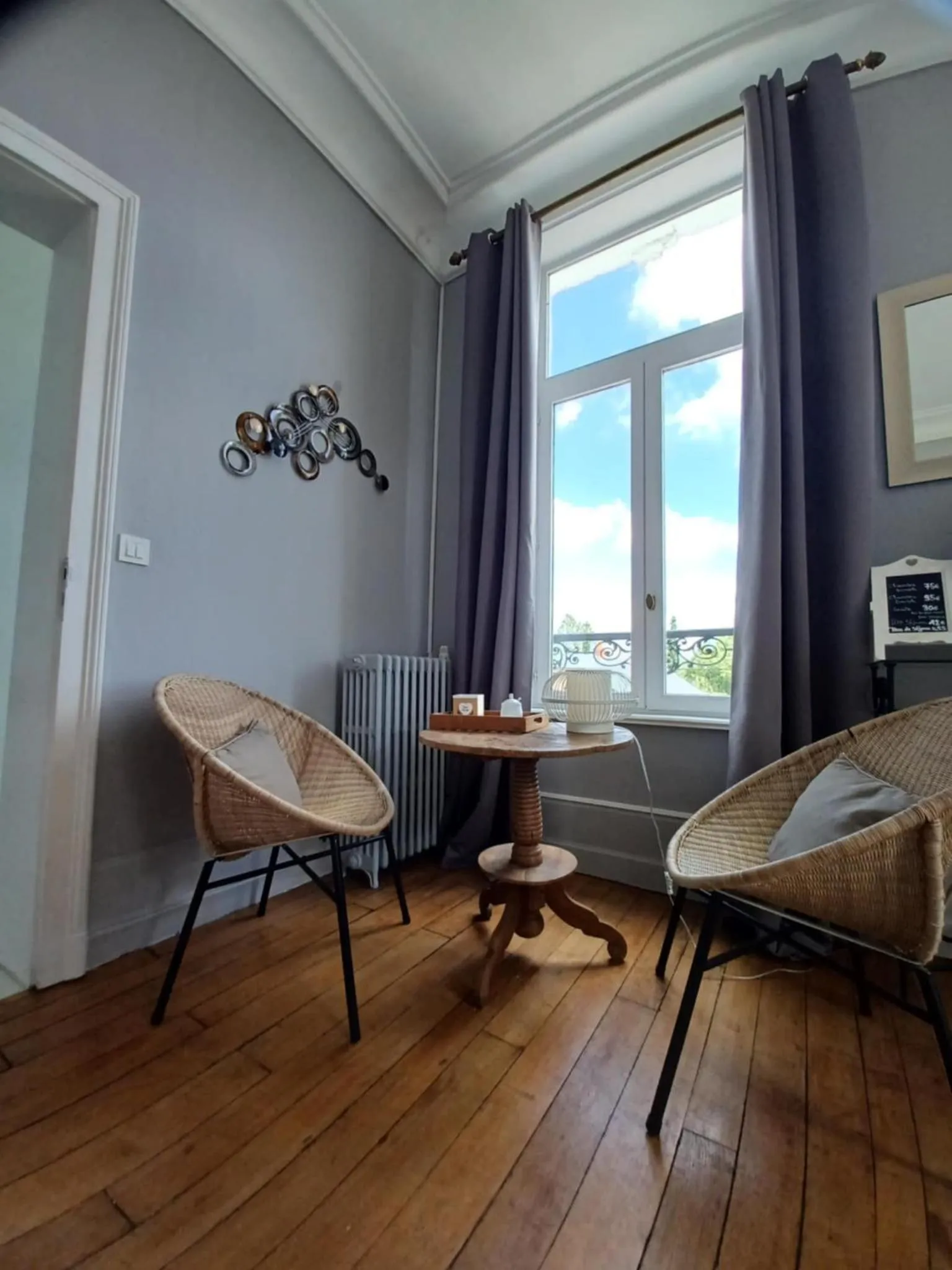 Seating area in Chambres d'Hôtes des Rouets