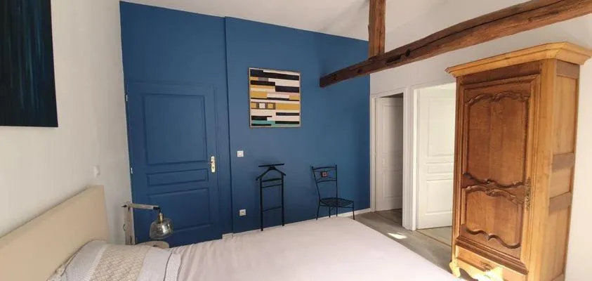 Bed in Chambres d'Hôtes des Rouets