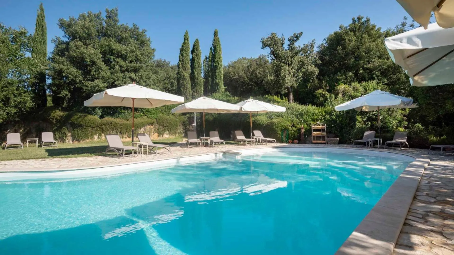 Swimming pool in Tenuta il Sassone - Wine&Food