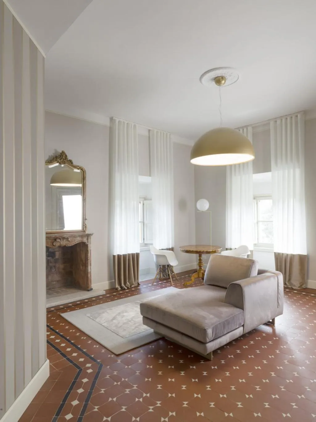 Seating area, Bed in Villa Corallo