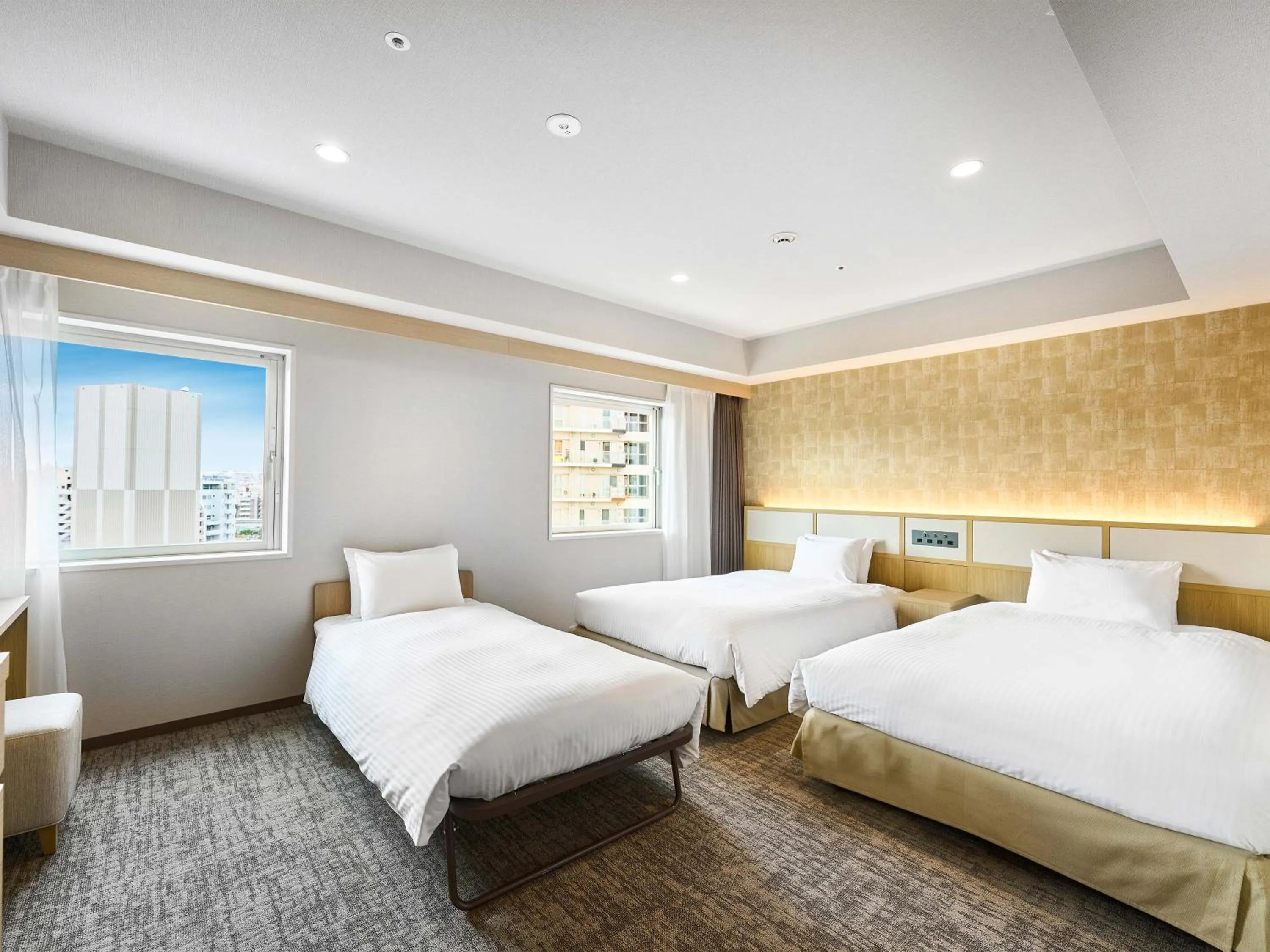 Photo of the whole room, Bed in Daiwa Roynet Hotel Naha Kokusaidori