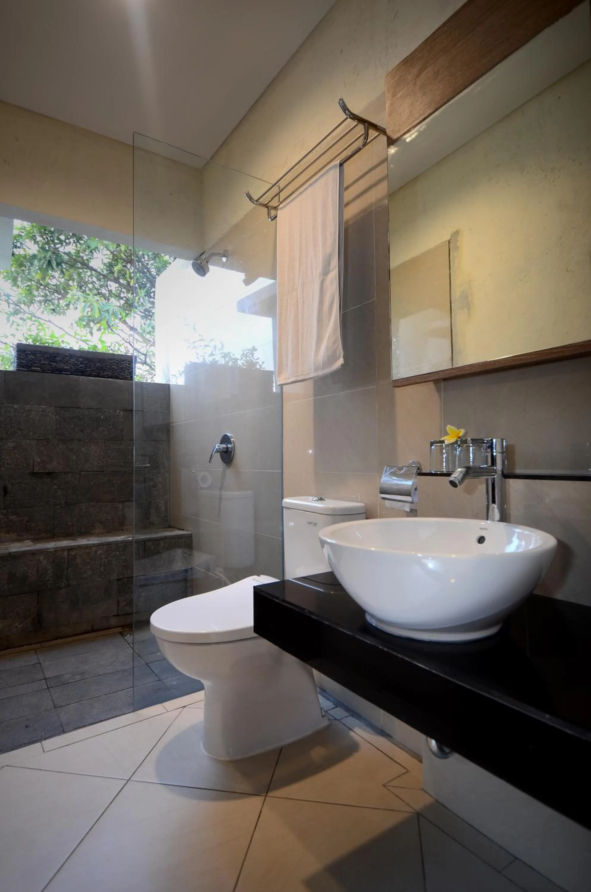 Shower in Bali Breezz Hotel