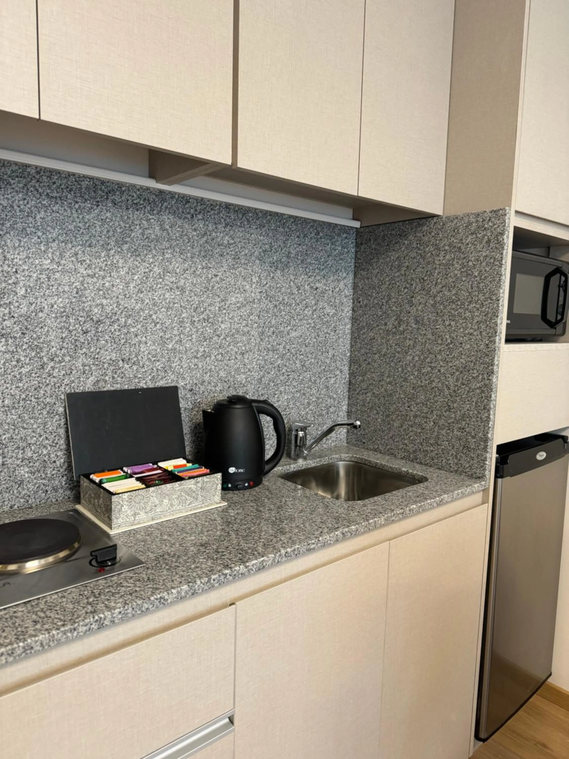 Kitchen or kitchenette in Monroe Suites