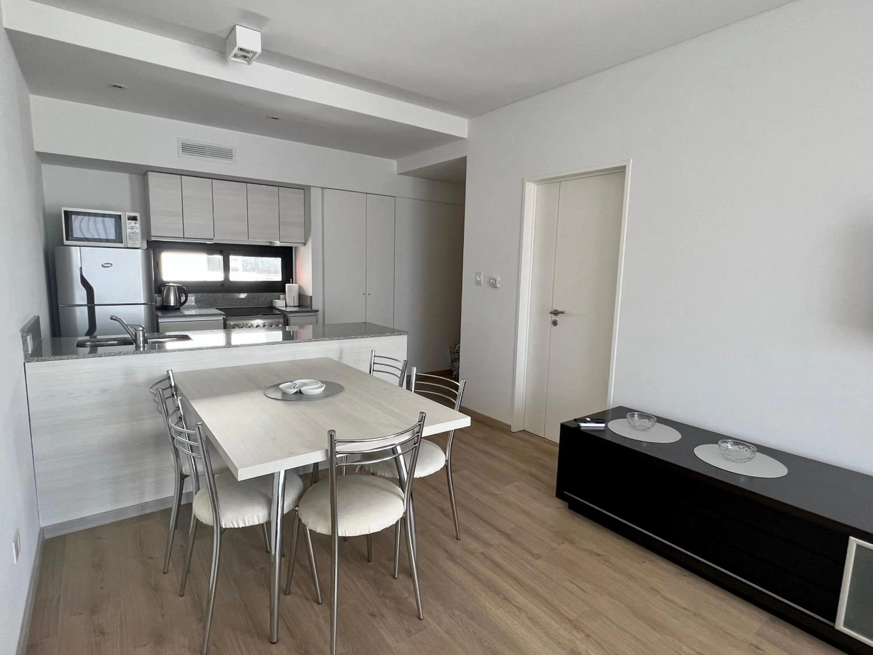 kitchen in Monroe Suites