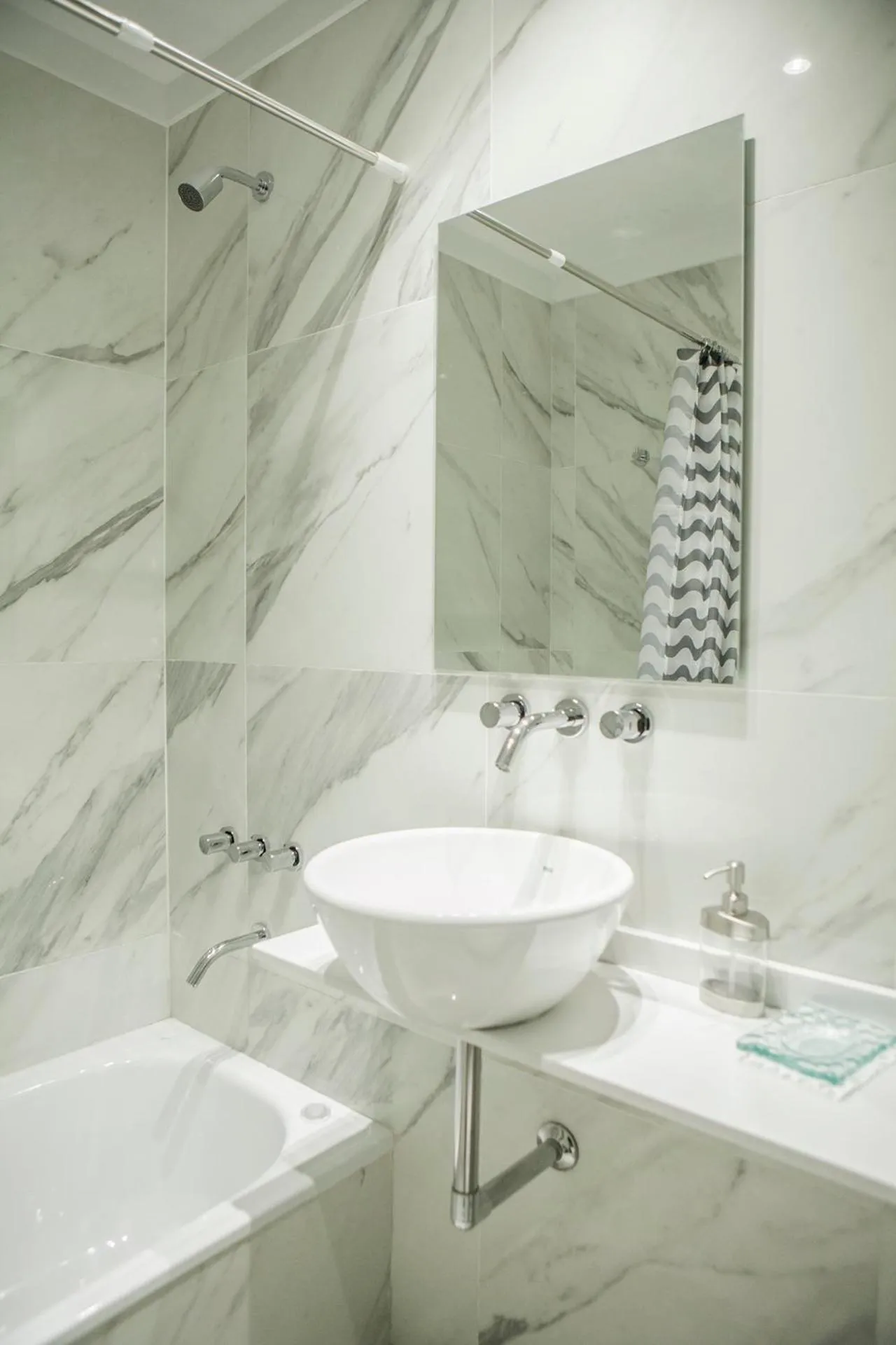 Bathroom in Monroe Suites