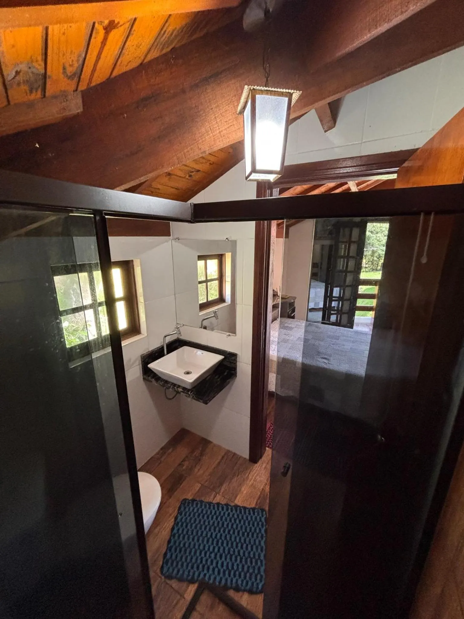 Bathroom in Chácara Águas Claras