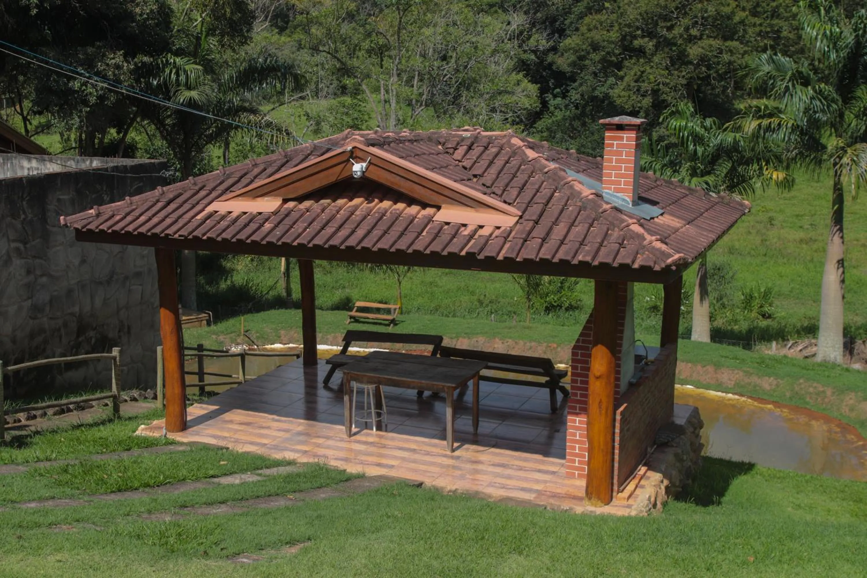 BBQ facilities in Chácara Águas Claras