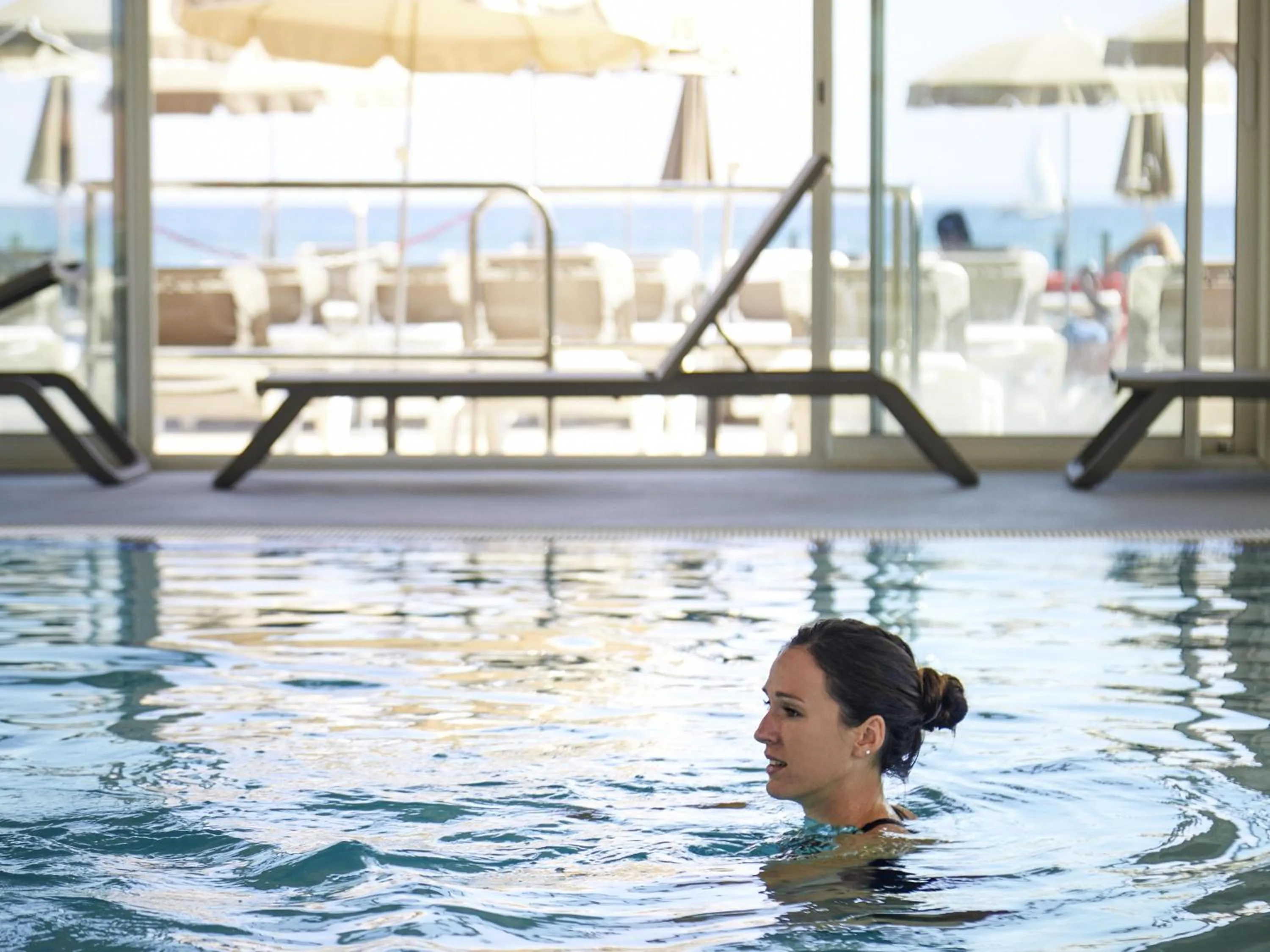 Pool view in ibis Thalassa Hyeres Plage