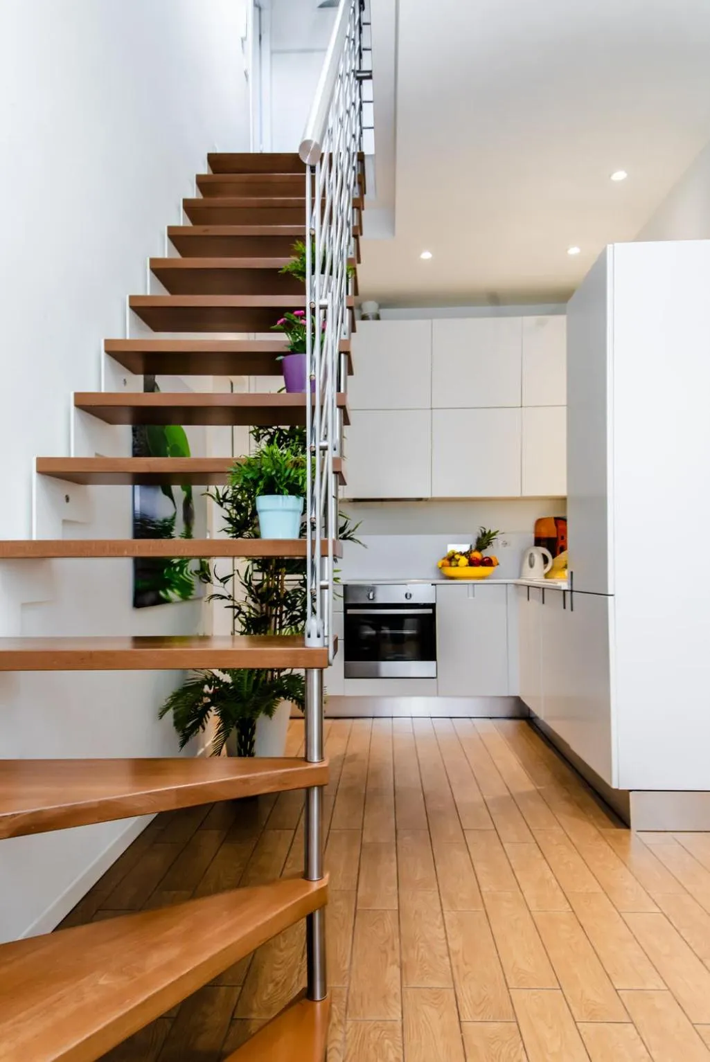 Kitchen or kitchenette in La Farina Apartments