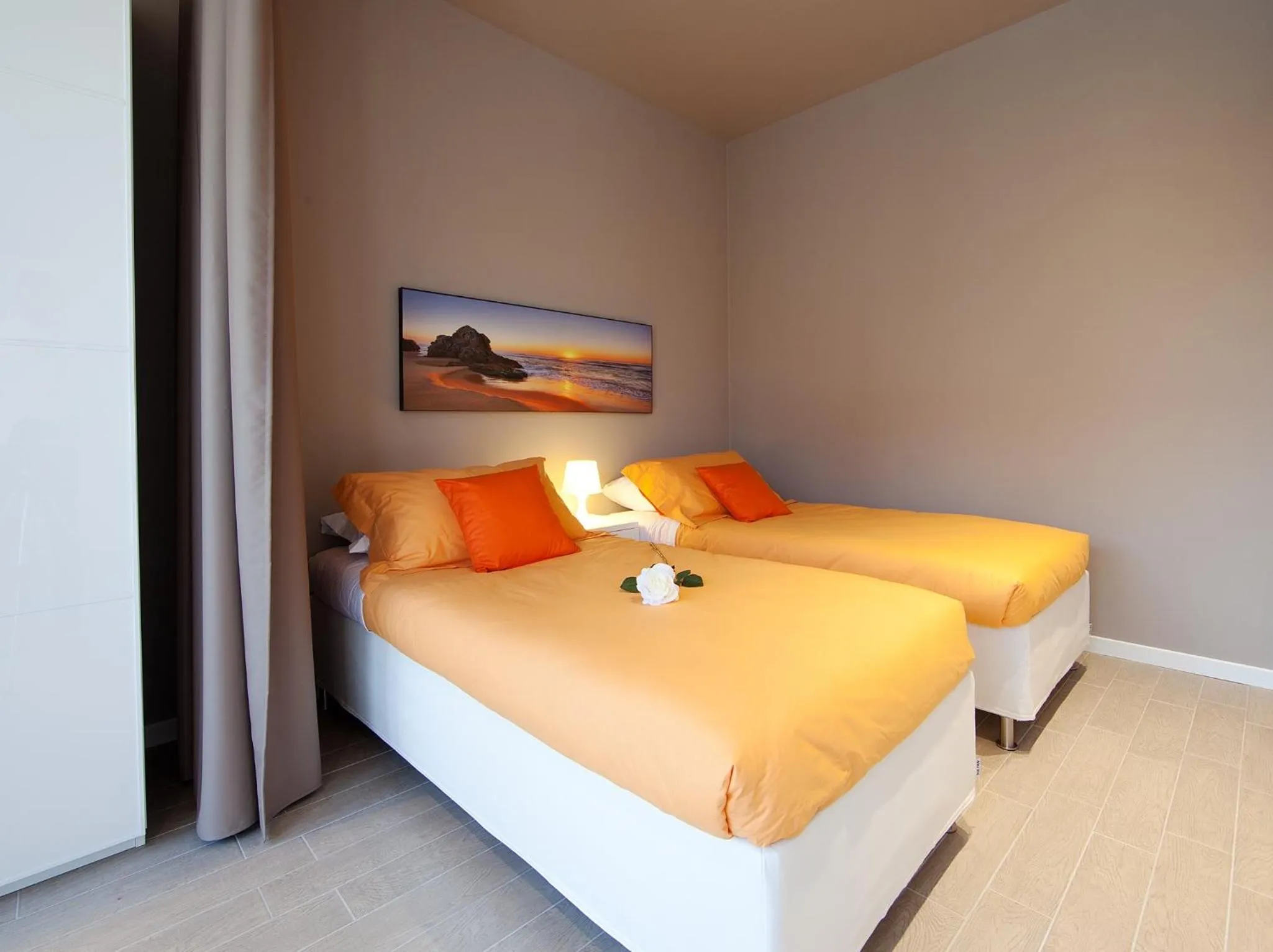 Bedroom, Bed in La Farina Apartments