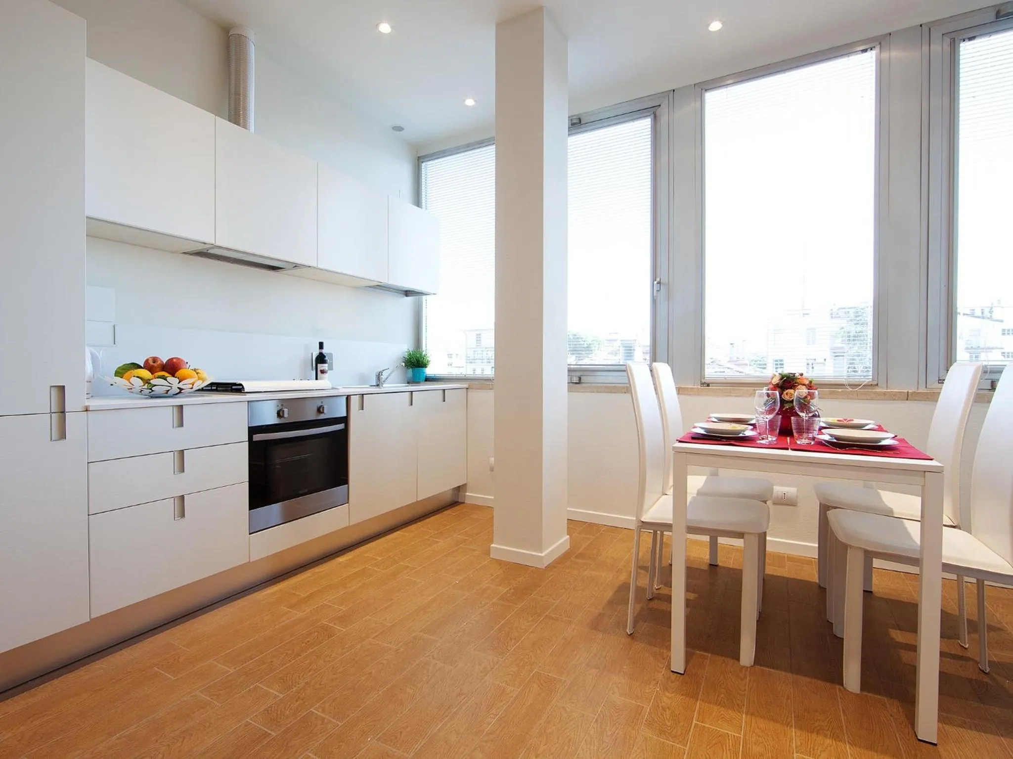 kitchen in La Farina Apartments