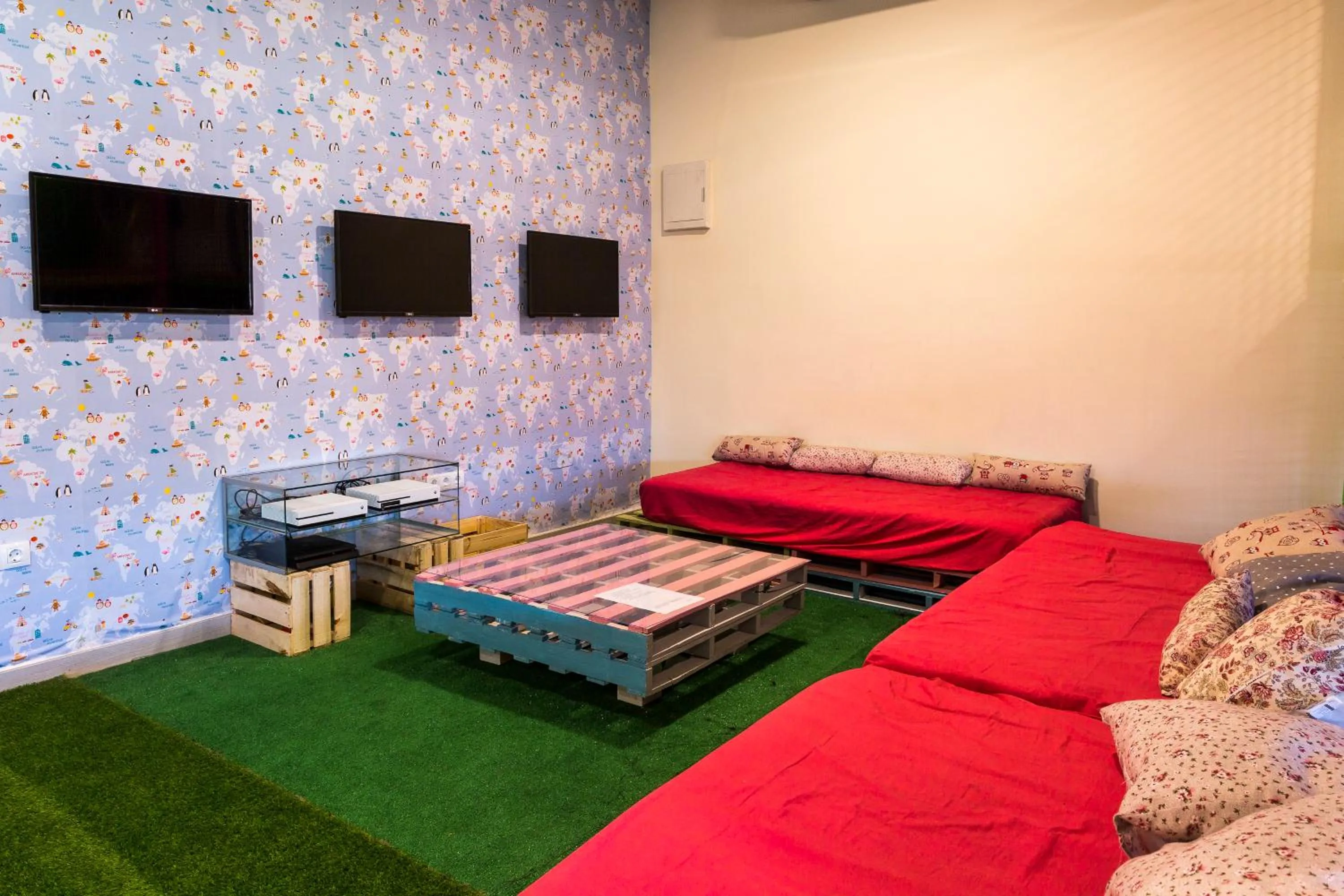 Living room, Bed in Complejo Roma