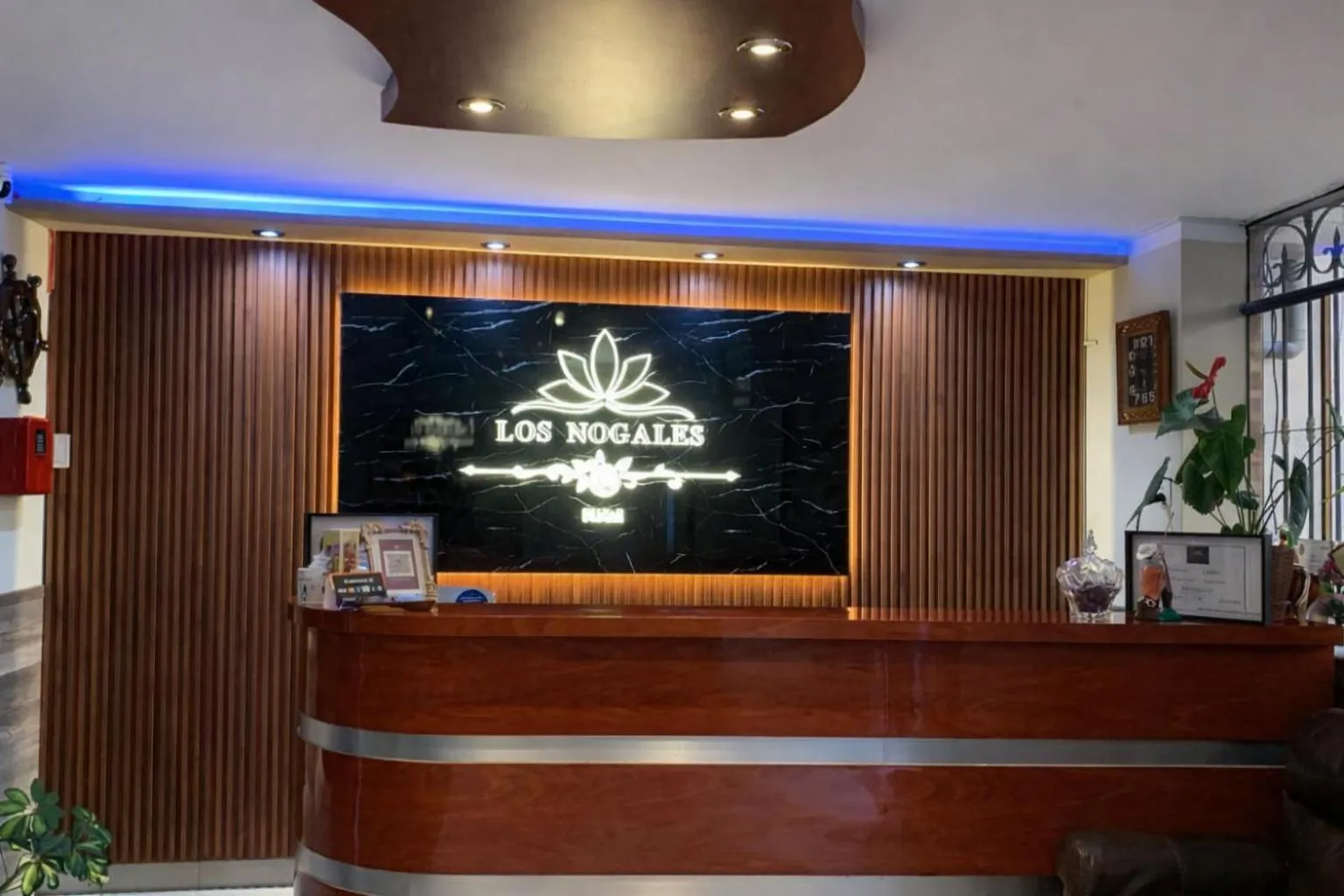 Lobby or reception in Hotel Los Nogales
