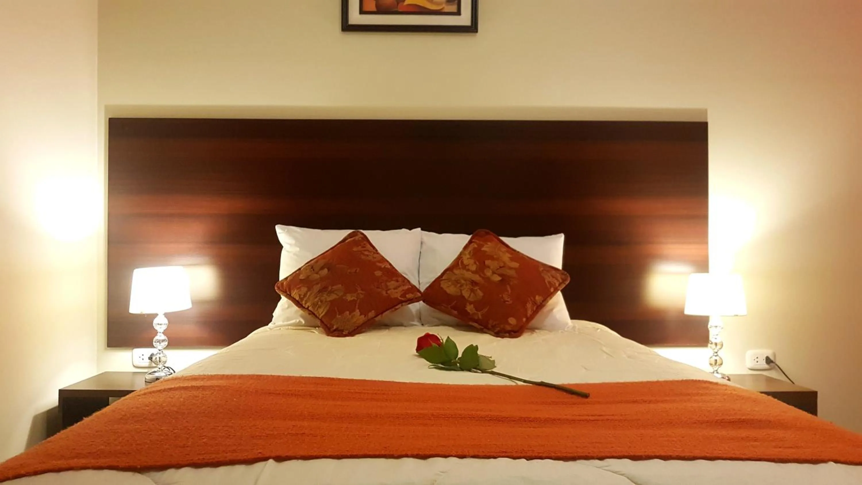 Bed in Hotel Los Nogales