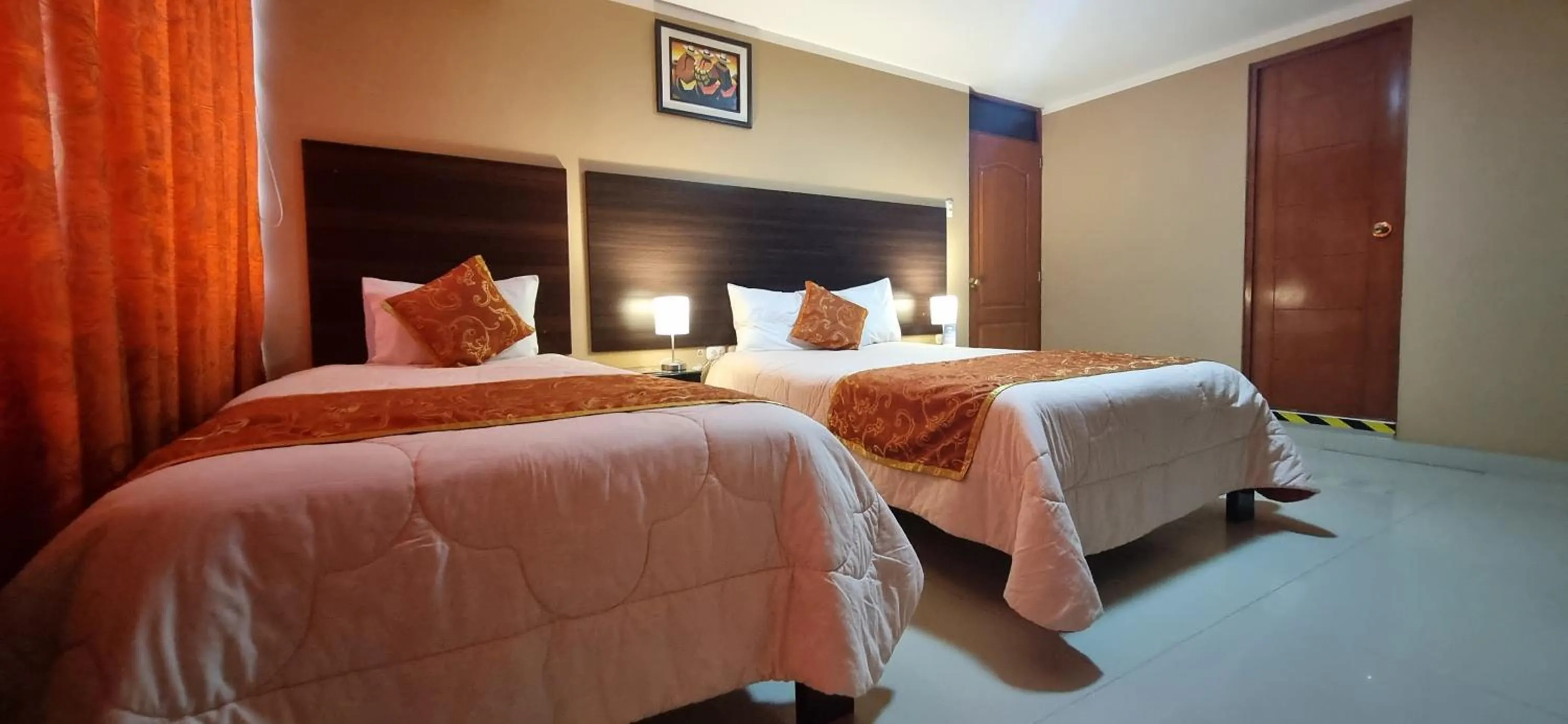 Bed in Hotel Los Nogales