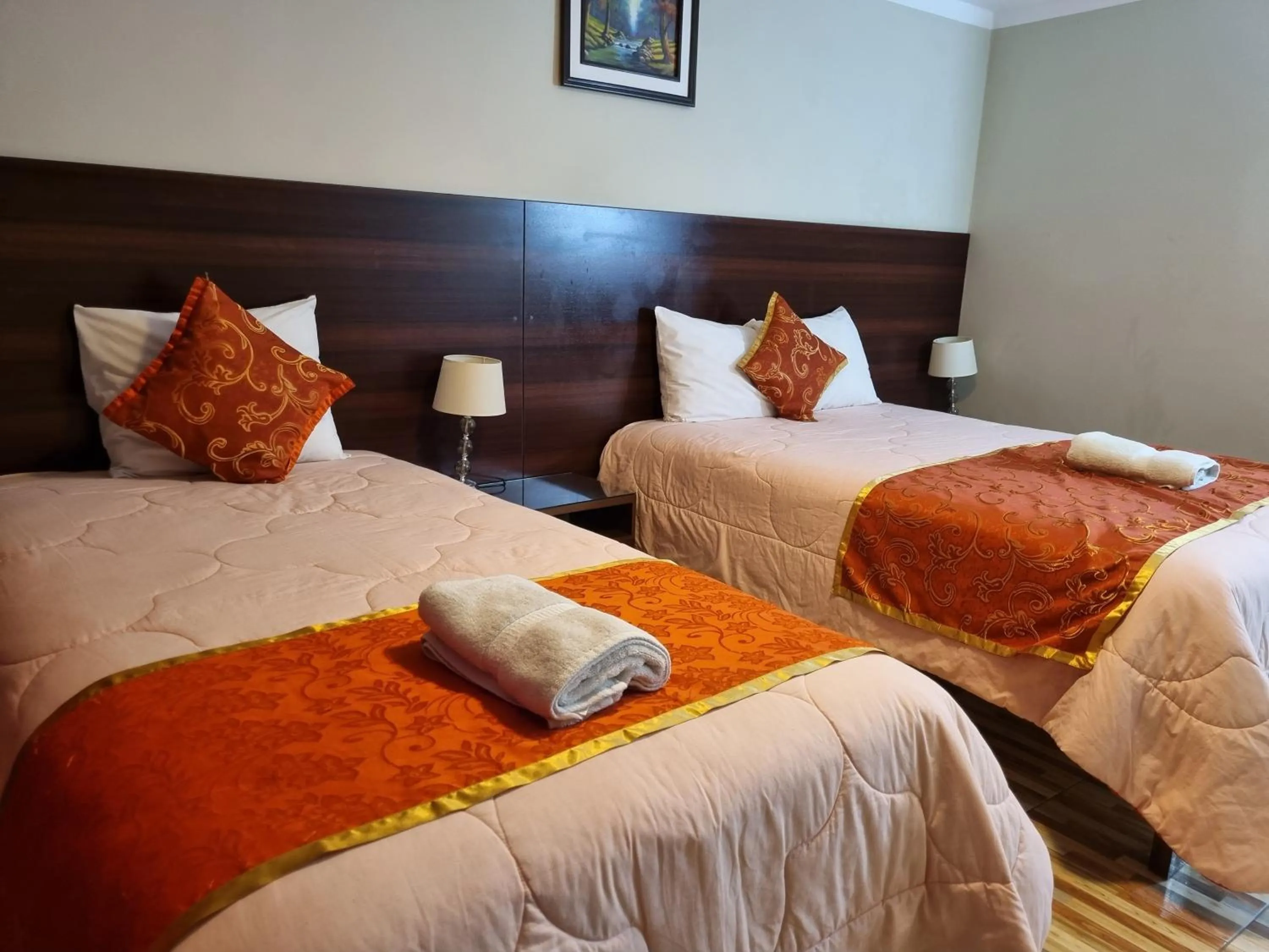 Bed in Hotel Los Nogales