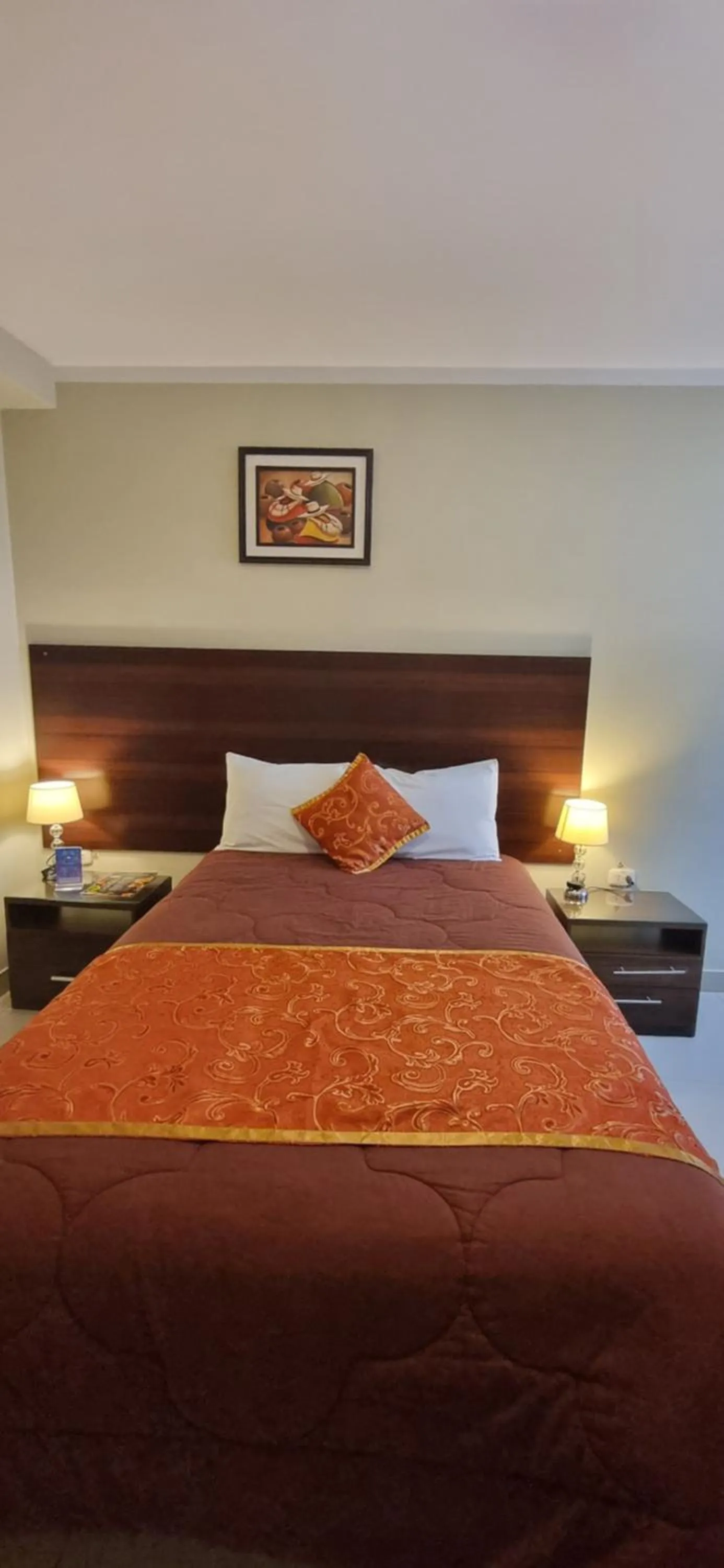 Bed in Hotel Los Nogales