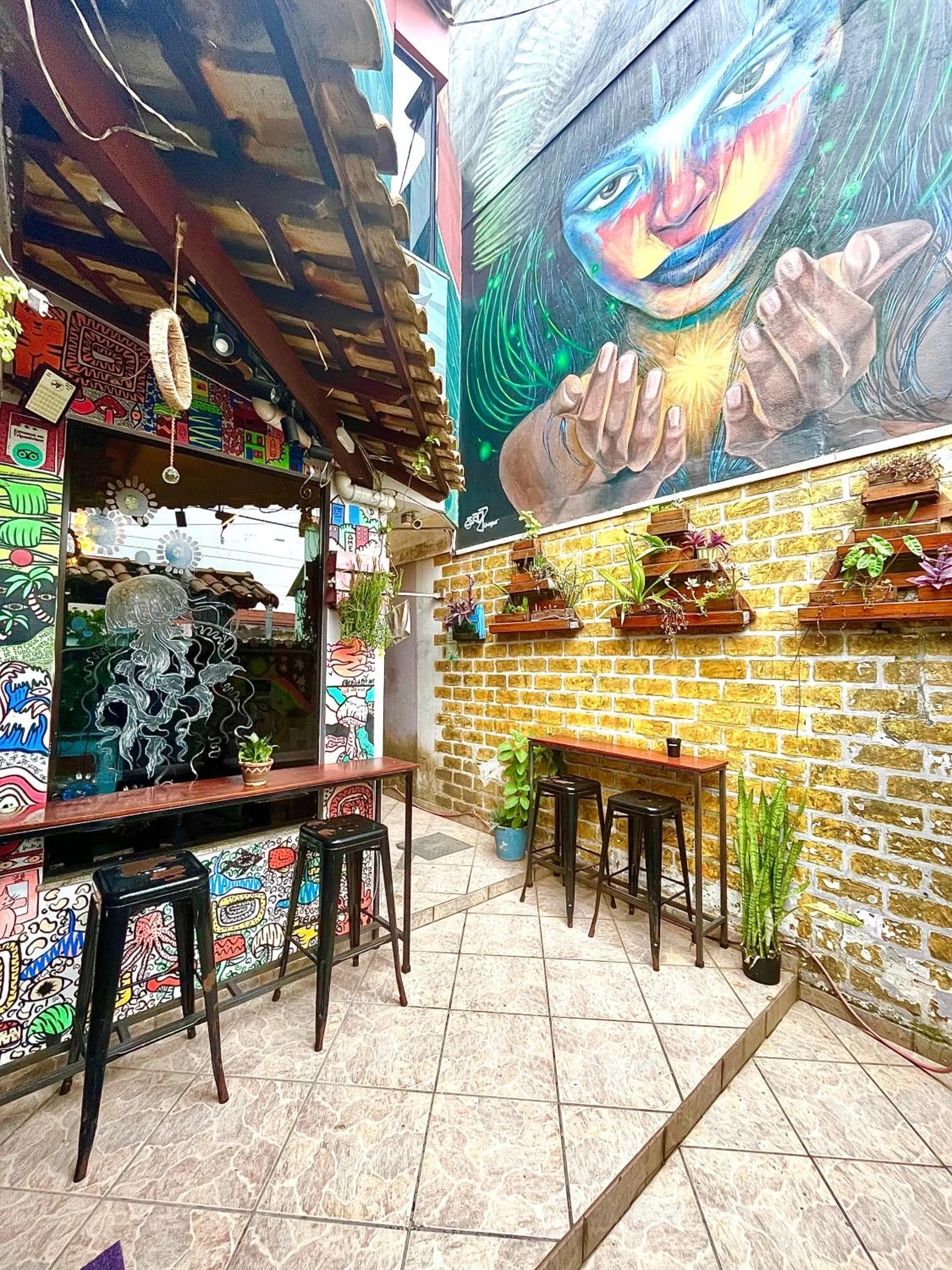 Patio in Chamos Hostel Cultural