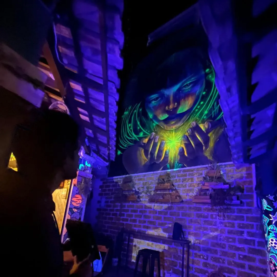 Inner courtyard view in Chamos Hostel Cultural