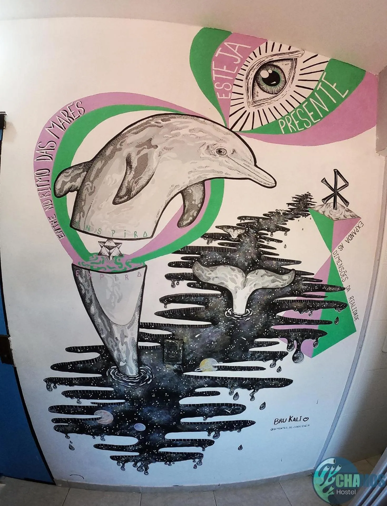 Decorative detail in Chamos Hostel Cultural