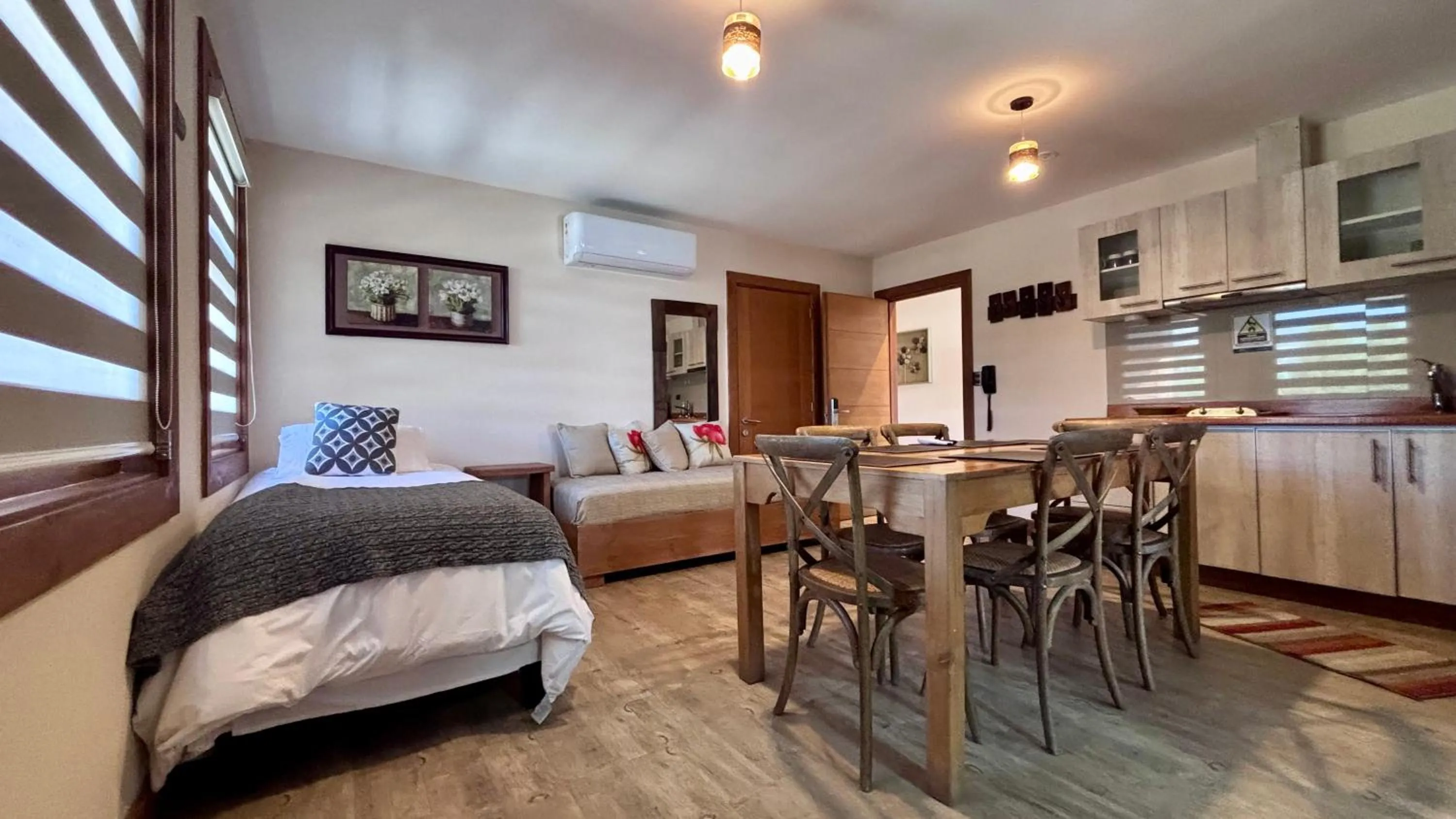 Bed in Entre Cumbres Apart Hotel