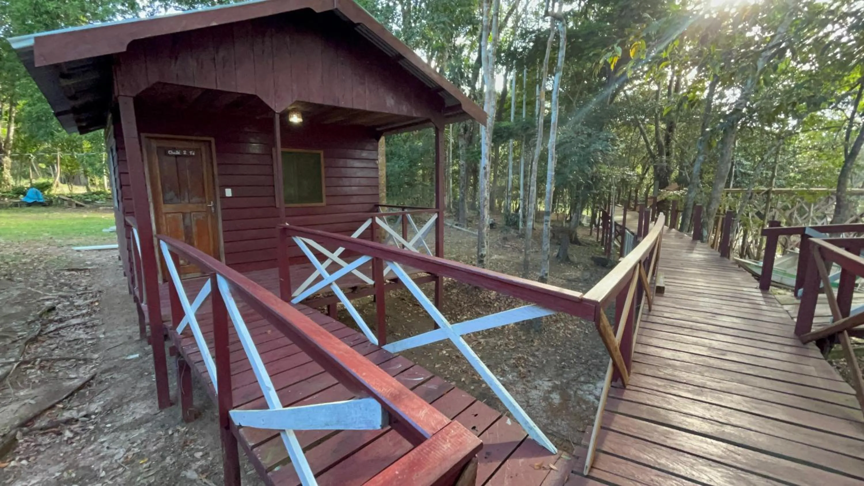 Patio in Vista do Lago Jungle Lodge