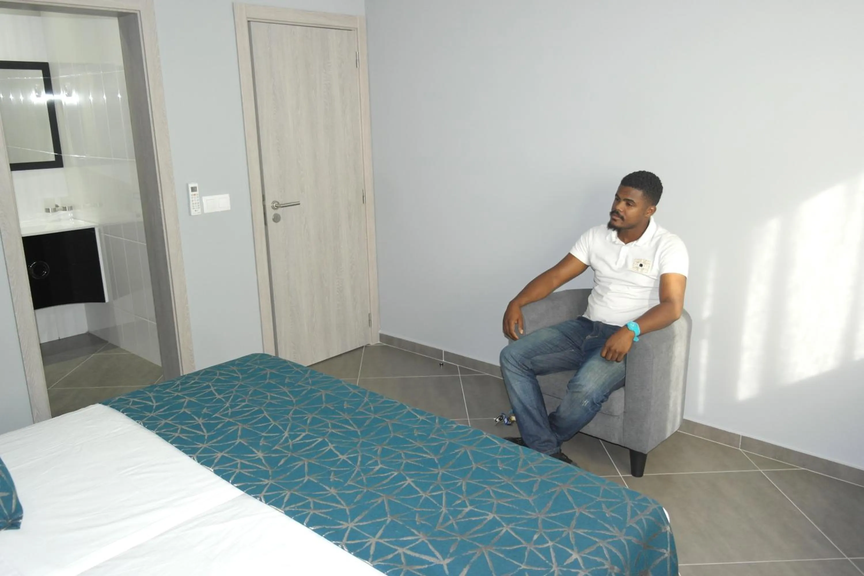 People, Bed in Aparthotel Palace