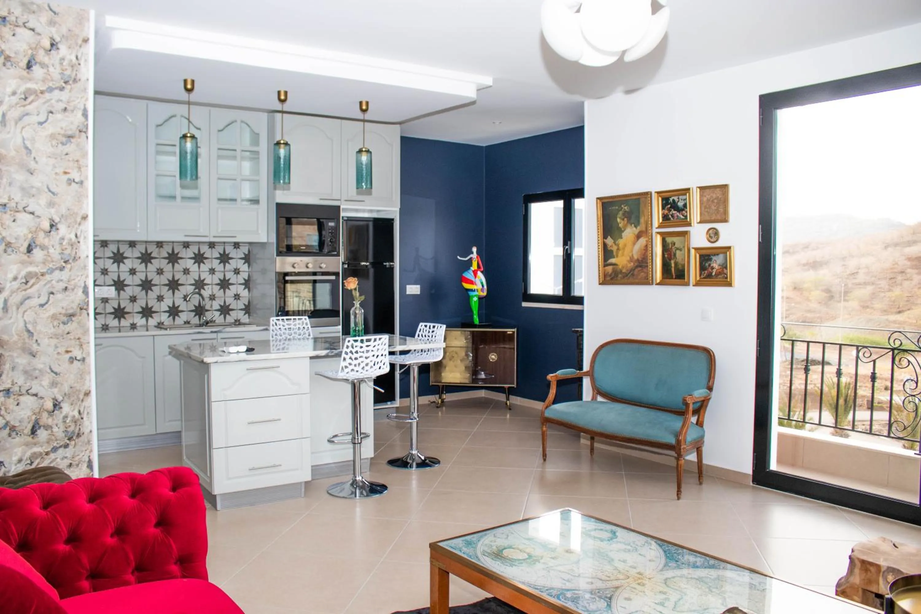 Kitchen or kitchenette in Aparthotel Palace