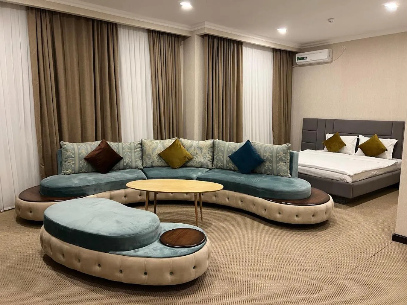 Bed in Grand Fergana Hotel