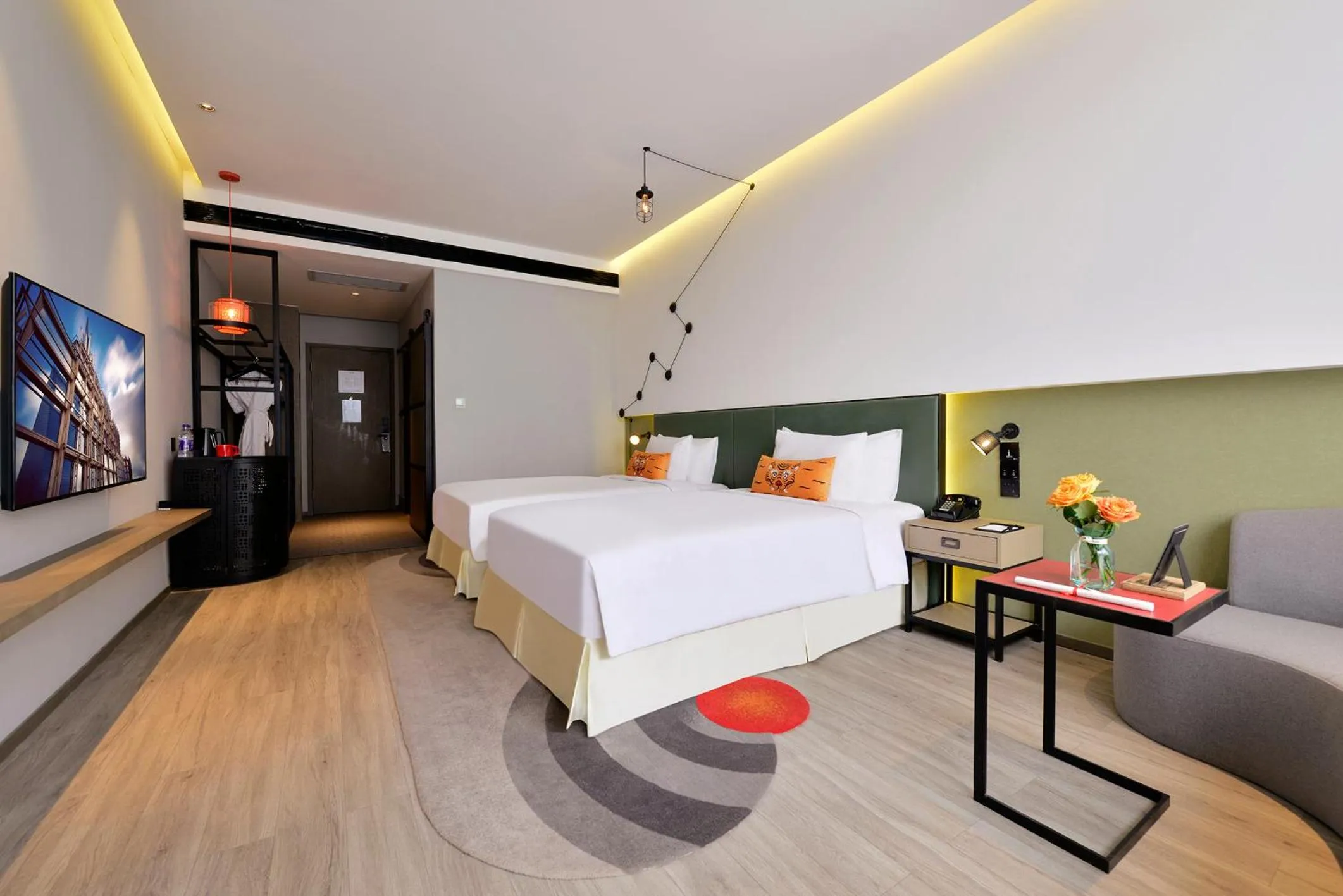 Bed in Jinmao Hotel Xi'an Downtown