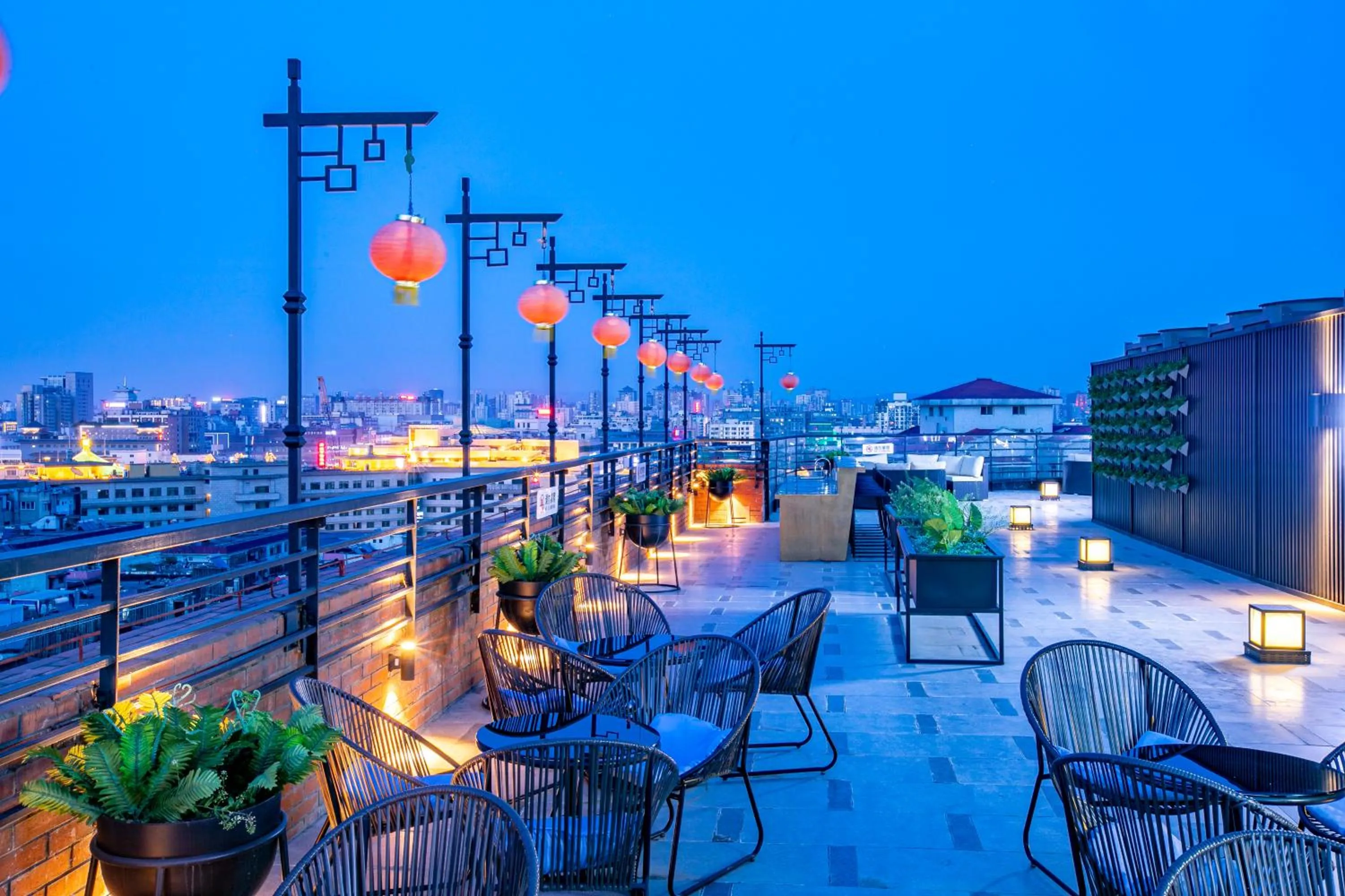 Balcony/Terrace in Jinmao Hotel Xi'an Downtown
