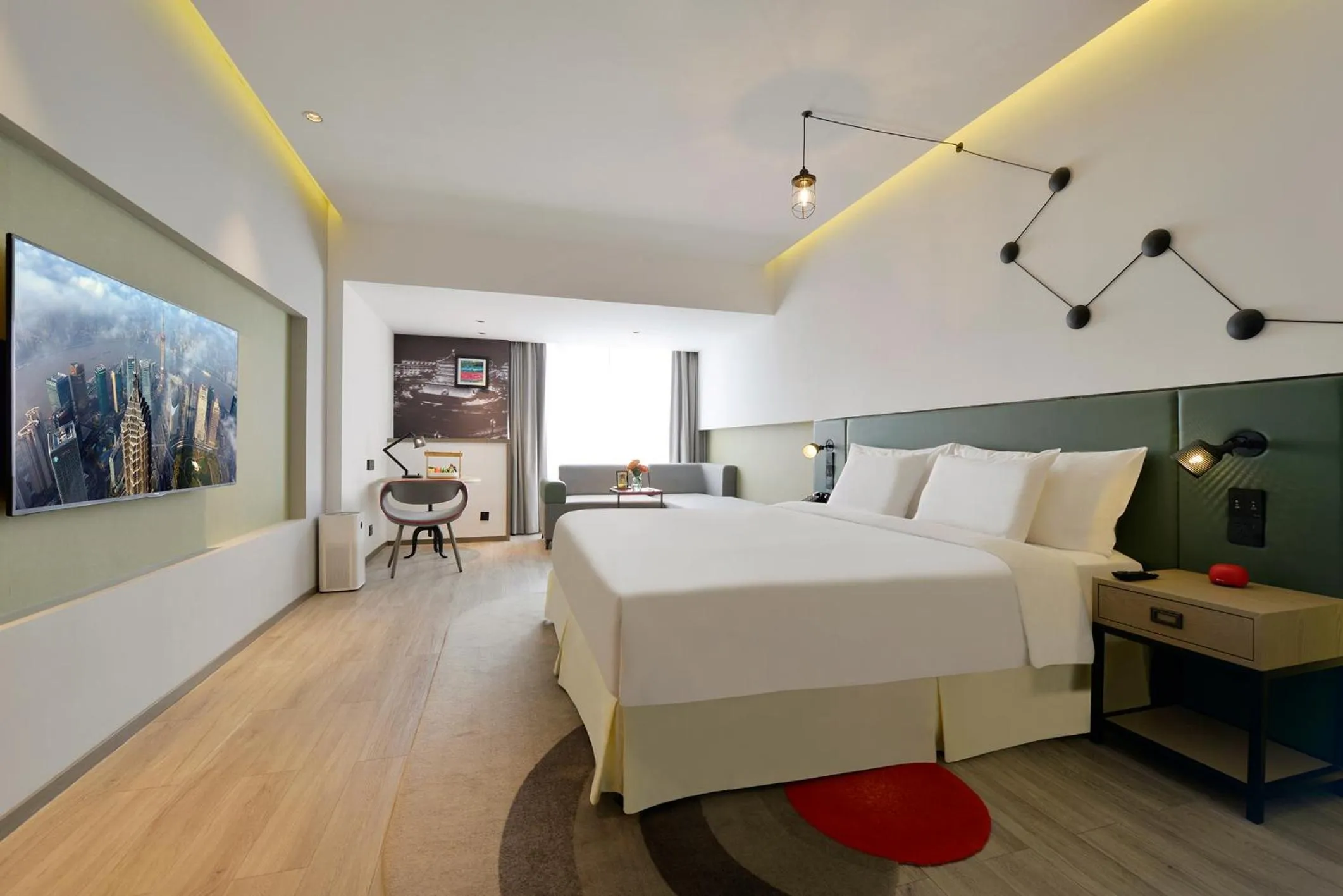 Bed in Jinmao Hotel Xi'an Downtown