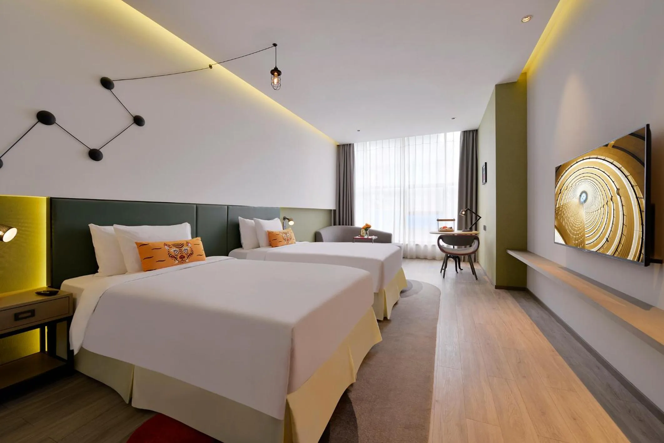 Bed in Jinmao Hotel Xi'an Downtown