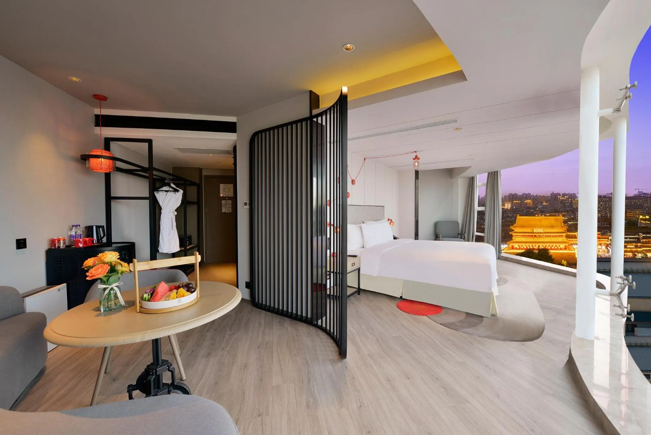 Bed in Jinmao Hotel Xi'an Downtown