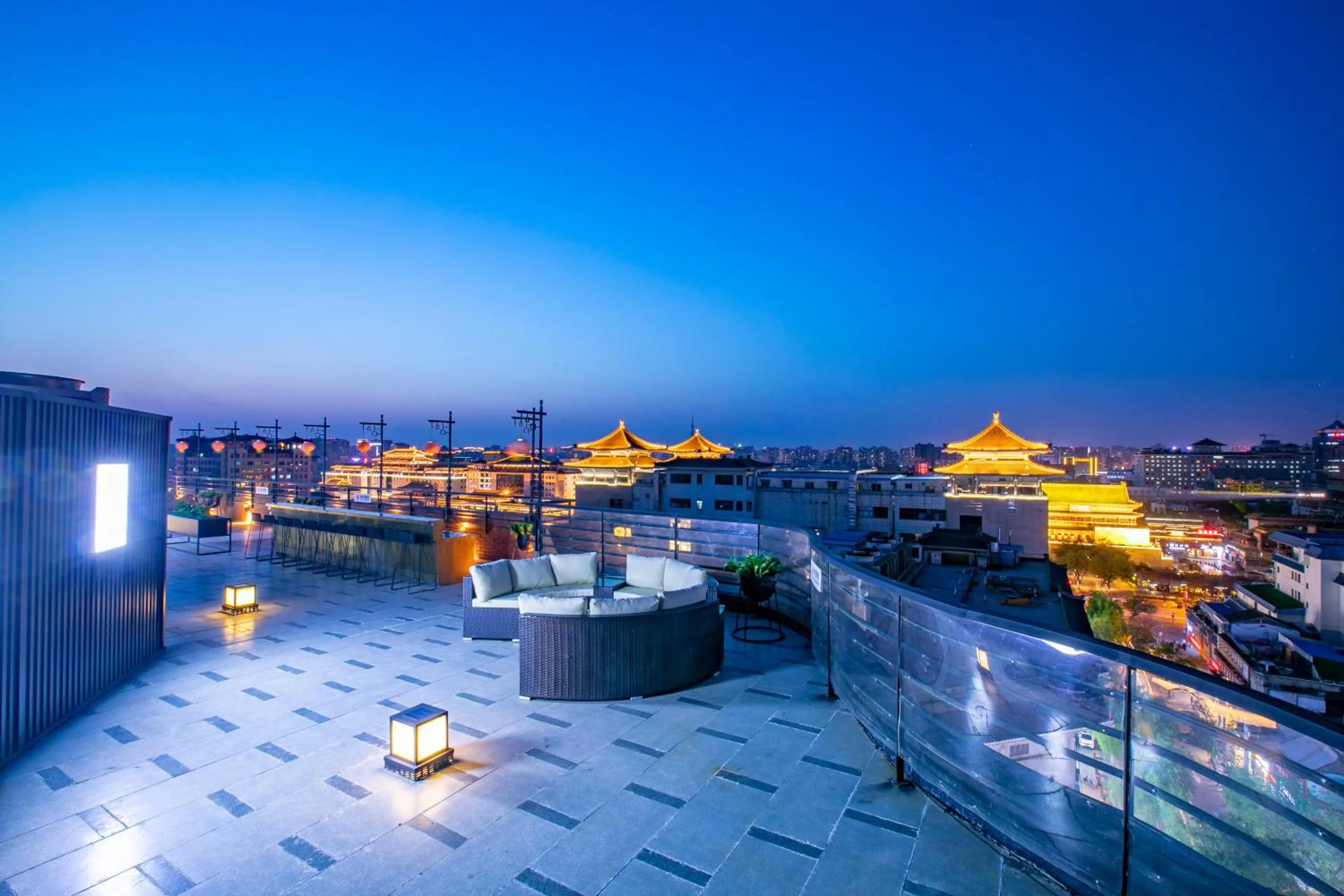 Balcony/Terrace in Jinmao Hotel Xi'an Downtown